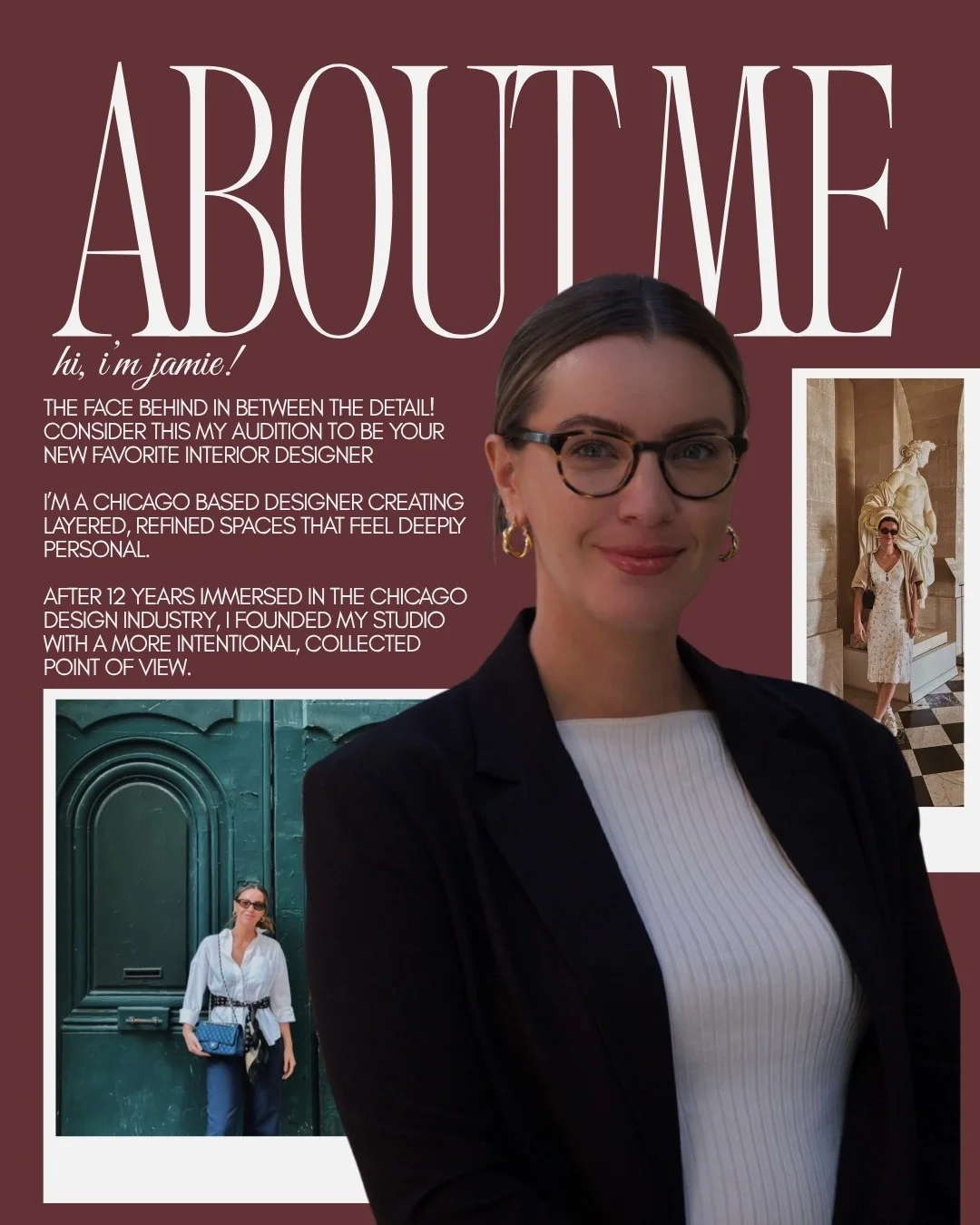 Magazine cover with a Picture of Jamie from In Between the Detail Interior Design Company