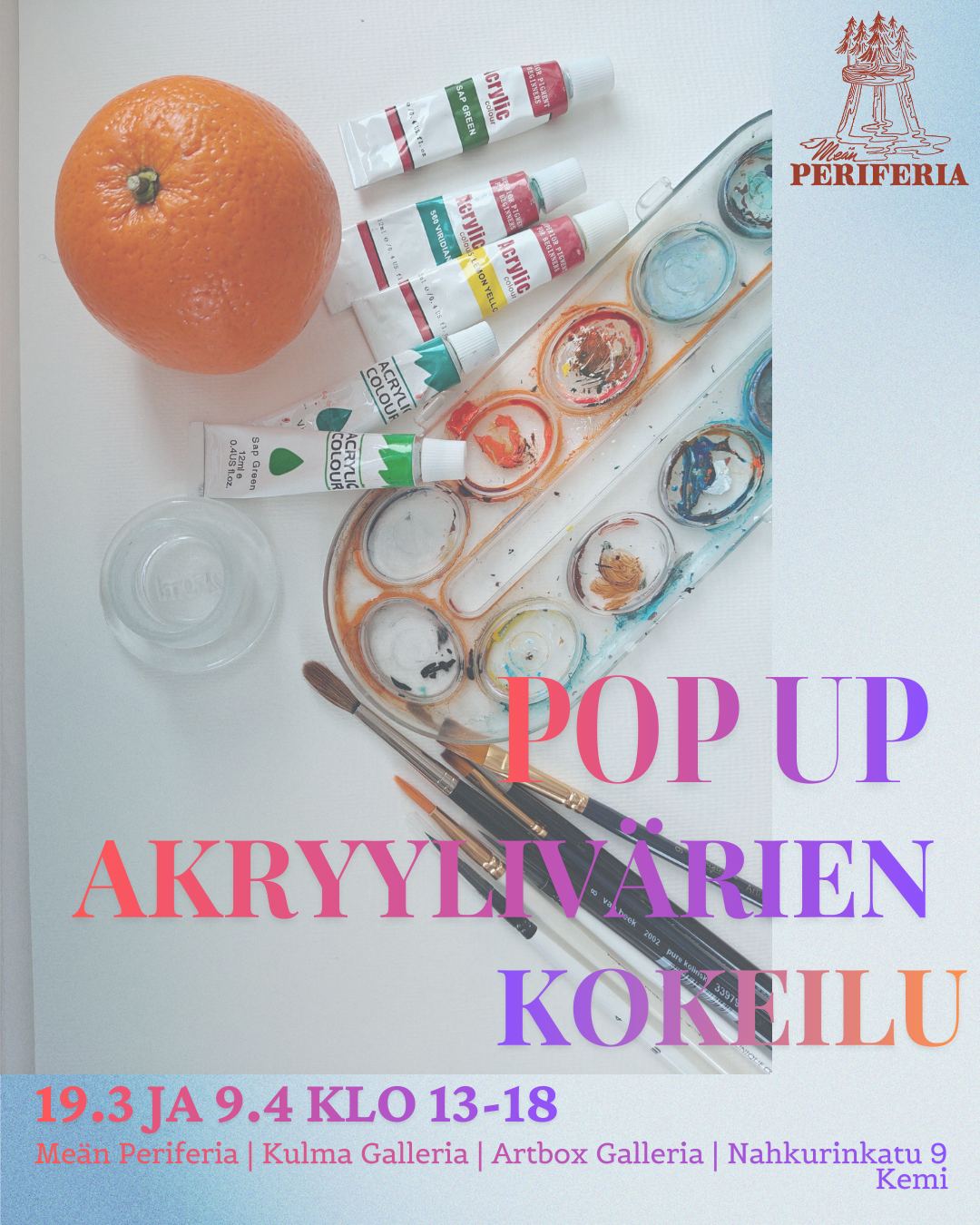 Akryylimaalaustyöpaja 9.4. - Abstrakti