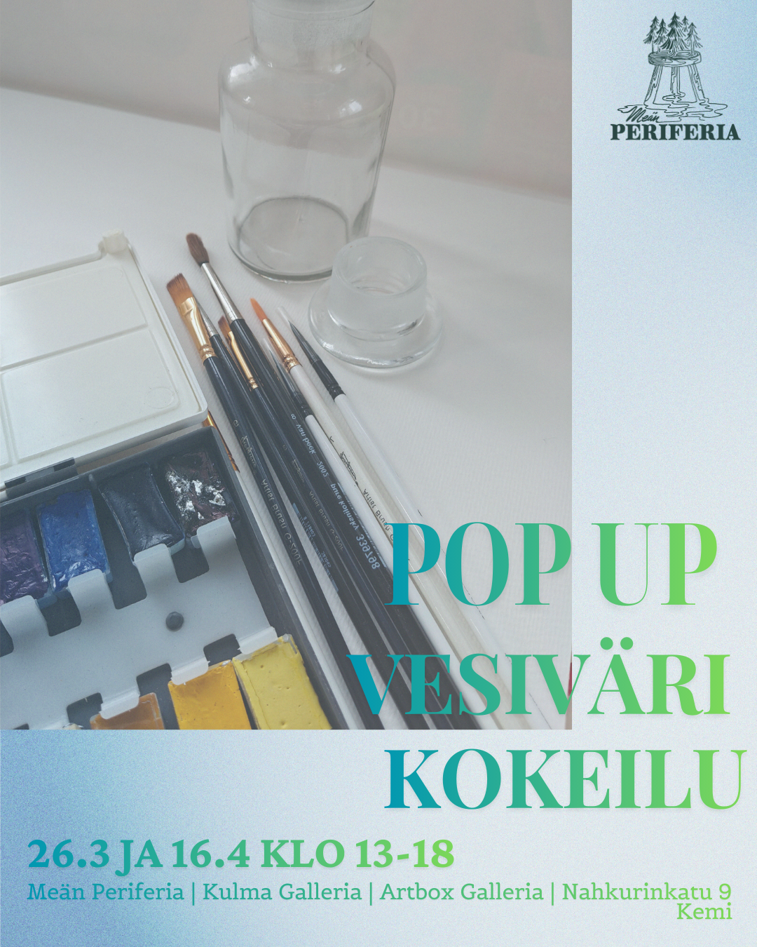 Vesivärityöpaja 16.4. - Linnut