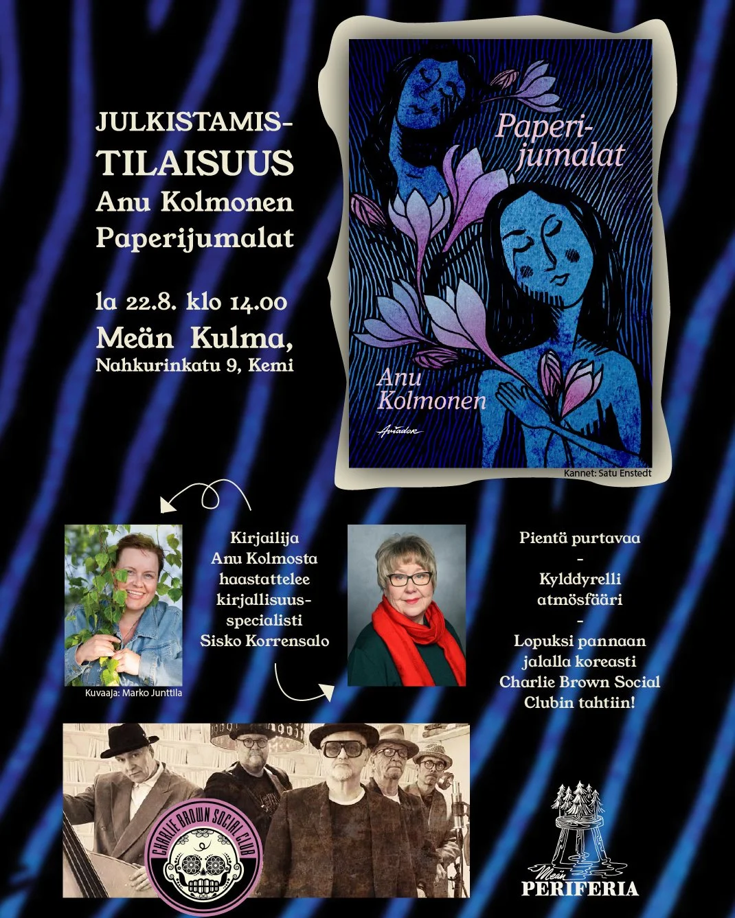 Paperijumalat -Kirjan julkistamistilaisuus