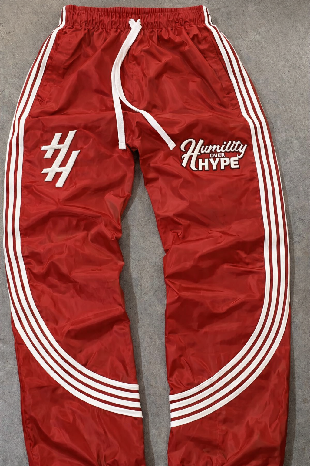 (PRESALE!!!) Humility Over Hype Track Sweatpants (Red)