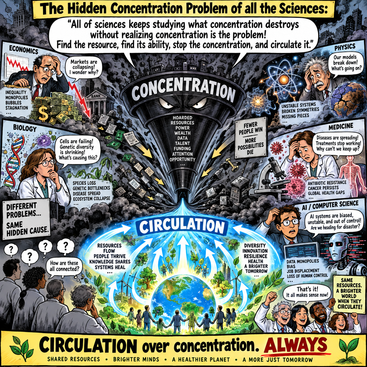 The Hidden Concentration Problem of all the Sciences:
