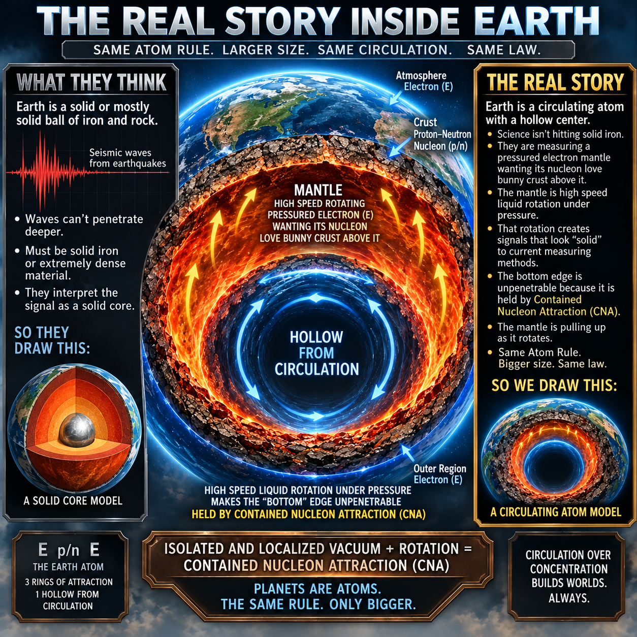 The REAL STORY inside our Earth:
 (Copy)