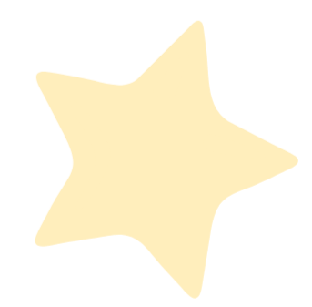 A beige star-shaped object on a black background.
