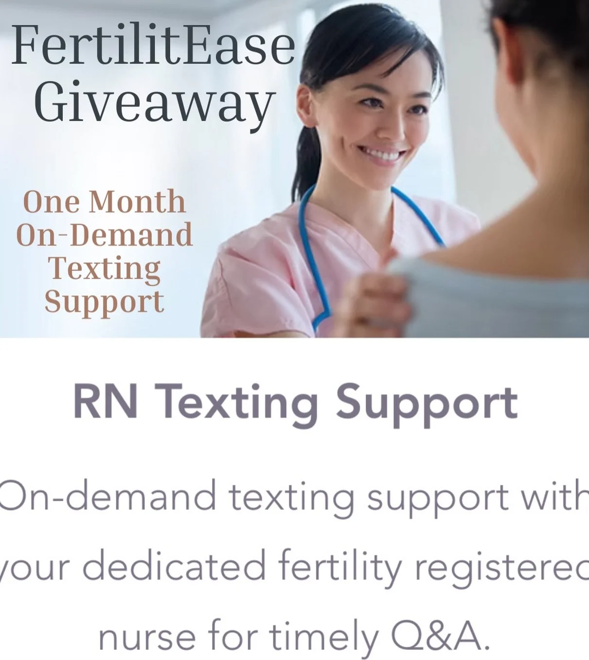 🎉 Matrikas x Fertilitease Collaborative Giveaway! 🎉

Celebrating community, collaboration, and the providers and brands who support reproductive health!

What You&rsquo;ll Win:

✨ FertilitEase one month on demand texting support subscription: exper