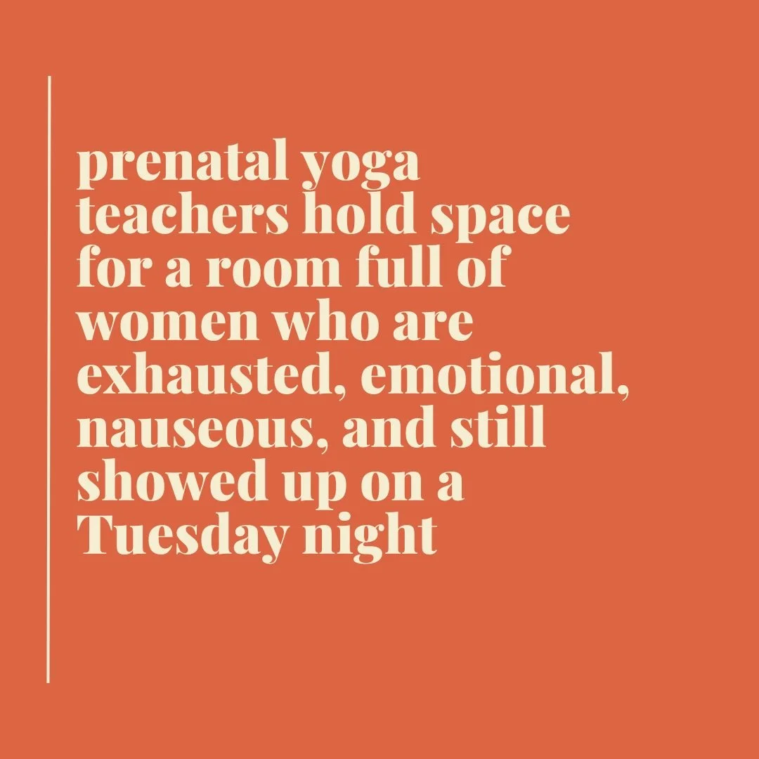 To the prenatal yoga instructors holding space in those quiet, sacred hours before birth. You are part of this ecosystem in ways that matter more than words can say.

The breath you teach, the calm you cultivate, the trust you build, it all travels w
