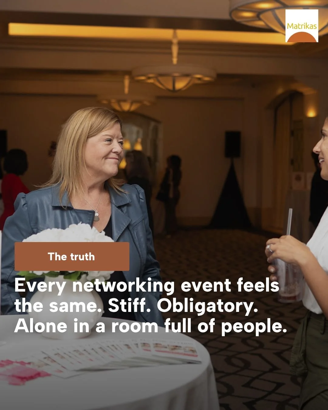 We know the feeling, you walk into another 'networking event' and it feels nothing like community. So we built Matrikas events differently: spaces where reproductive health practitioners can actually be themselves, build real referrals, and stop prac