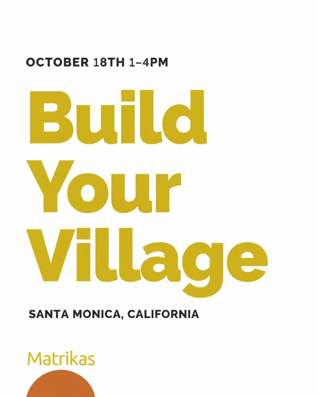 BUILD YOUR VILLAGE IS BACK! This year we're curating a beautiful experience for all fertility, pregnancy, and postpartum providers. The last two years we have focused on new and expecting parents and this year we are turning this into a professional 
