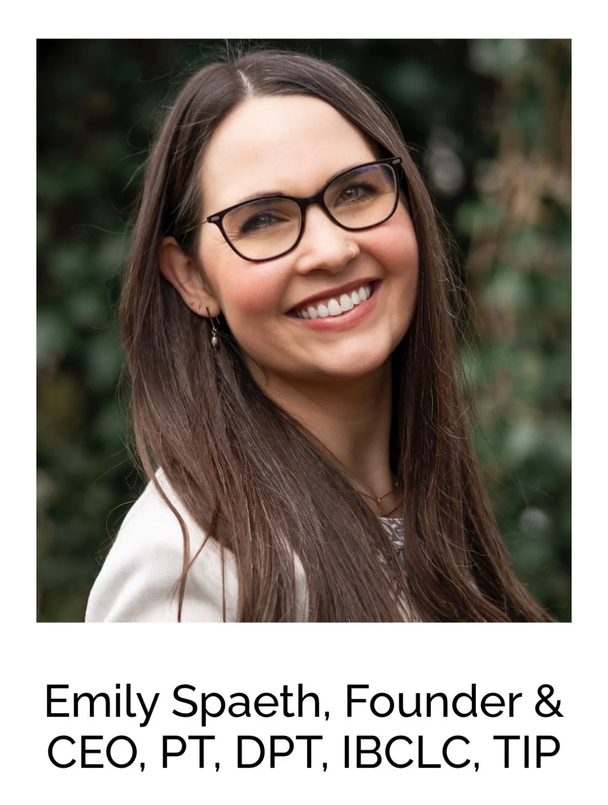 🌟 MEMBER SPOTLIGHT 🌟

Meet @bewellbabypdx Emily Spaeth, Founder &amp; CEO, PT, DPT, IBCLC, TIP

Dr. Emily Spaeth, PT, DPT, IBCLC, is a former NICU physical therapist and founder of Be Well Baby&reg; in Portland, OR. Her team offers PT, OT, lactatio