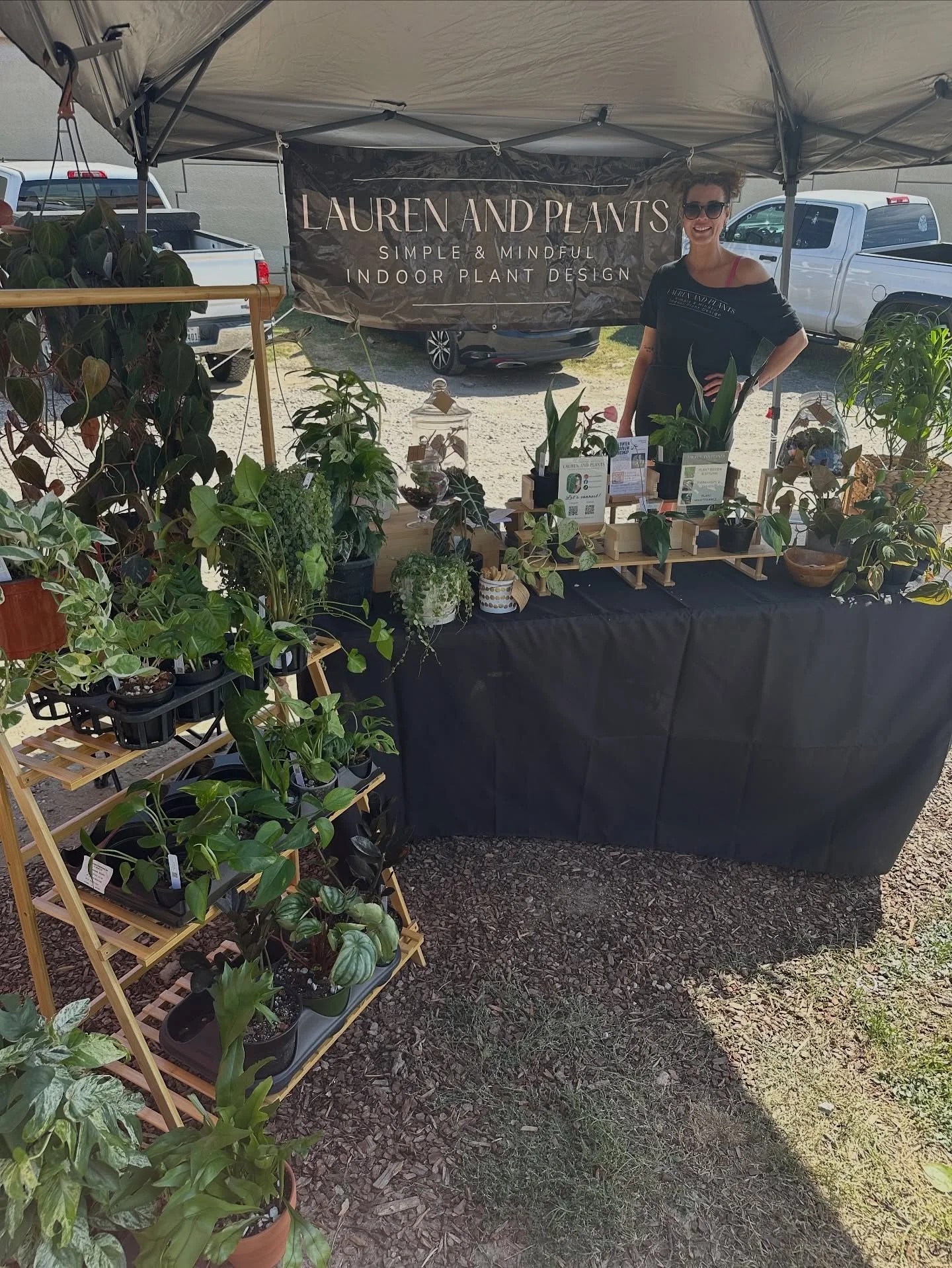I woke up so grateful! Yesterday turned out to be amazing. Thank you to everyone who stopped by to say hi &mdash; the energy was everything and so good for my soul! 🫶🏼

I hope to see some of y&rsquo;all again at my Halloween terrarium workshop on t