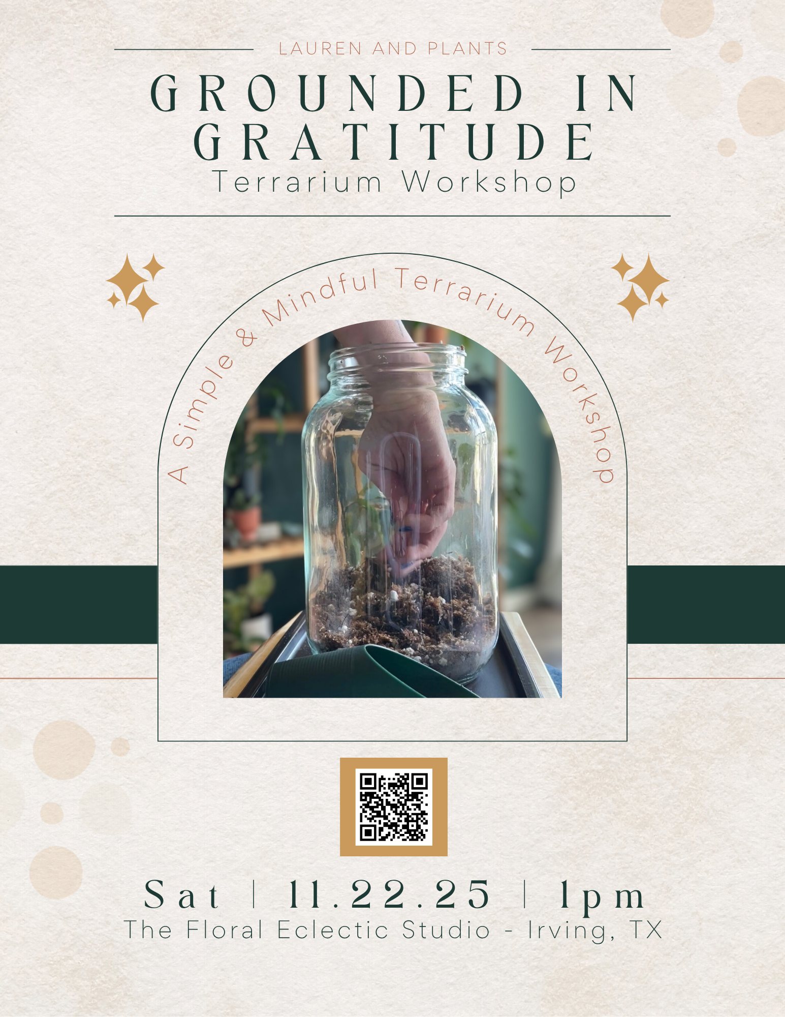 Lauren and Plants Grounded in Gratitude Workshop November 22, 2025