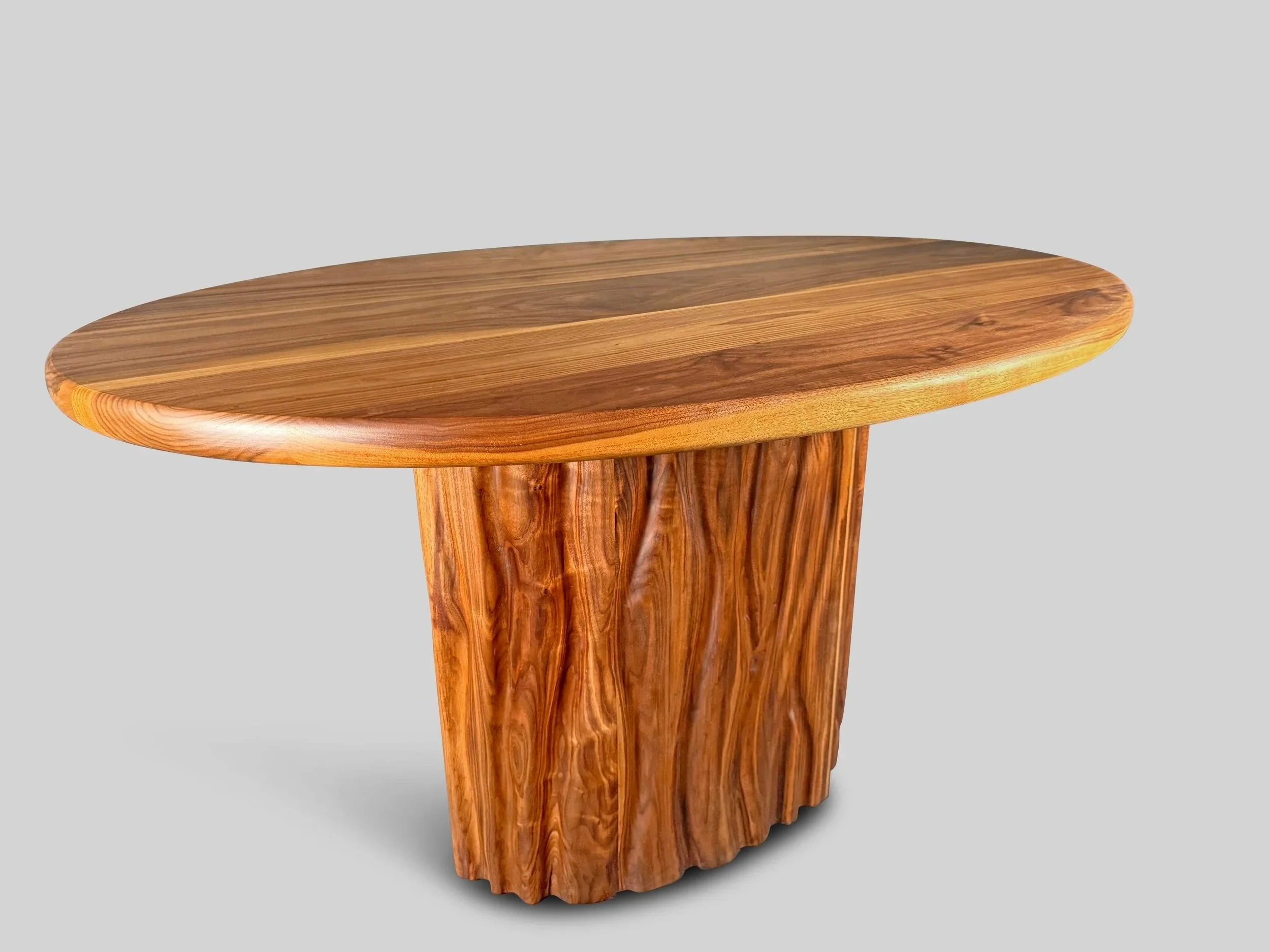 Sculpted Breakfast Table in Walnut