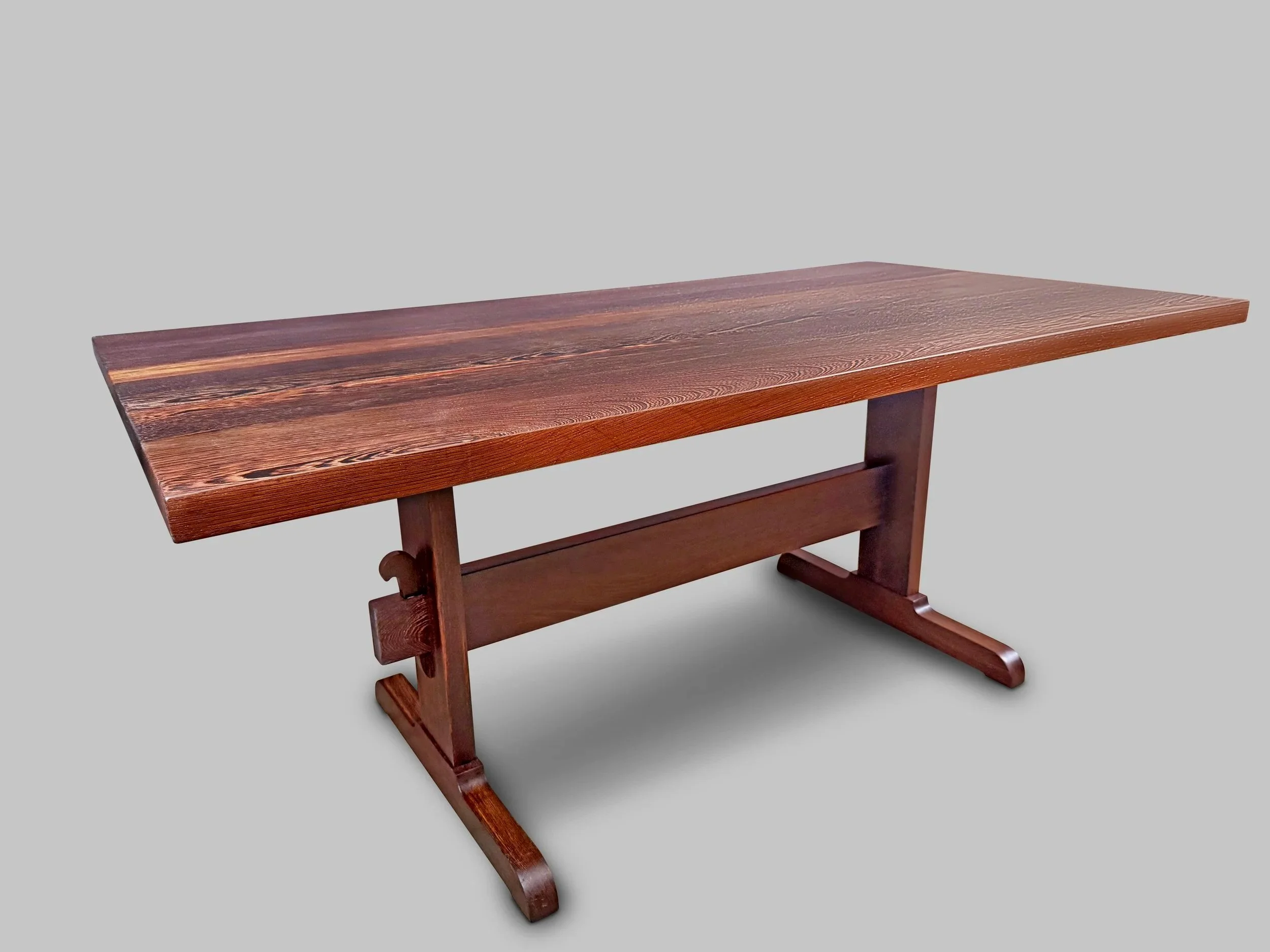 Trestle Table in Solid Wenge