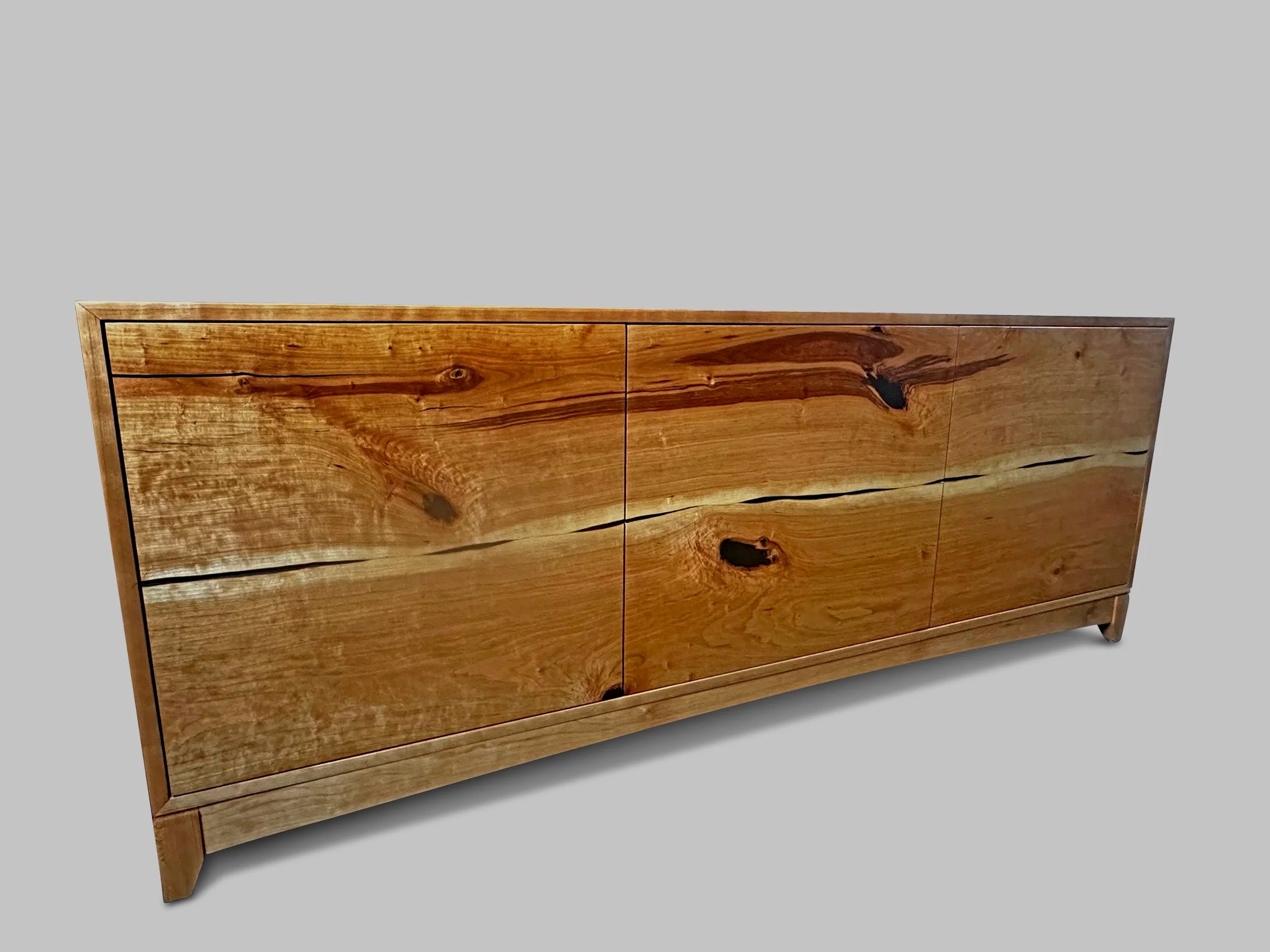 Cabinet in Cherry with Live Edged Doors