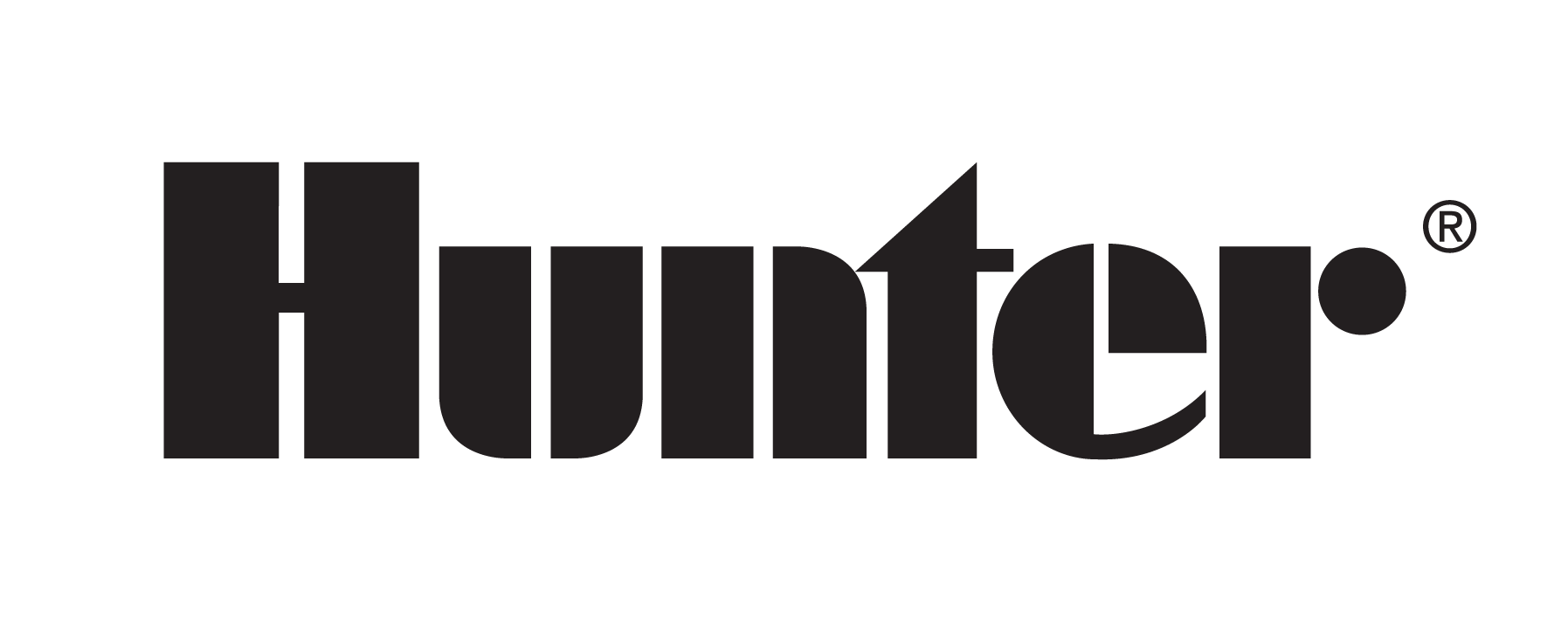 Huntler logo in black text with a stylized design.