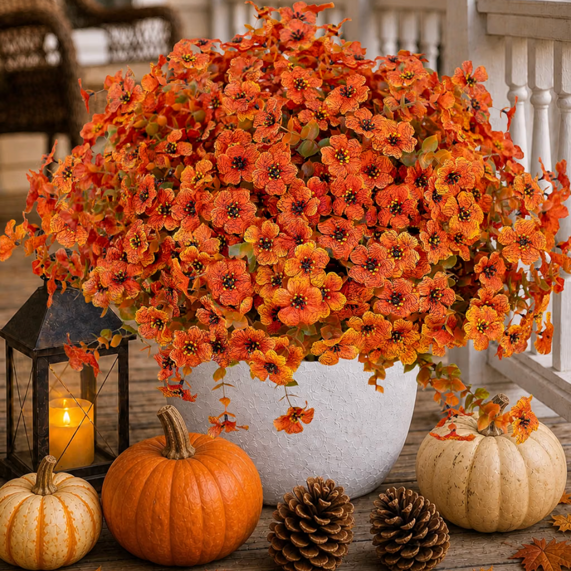 Faux Fall Flowers
