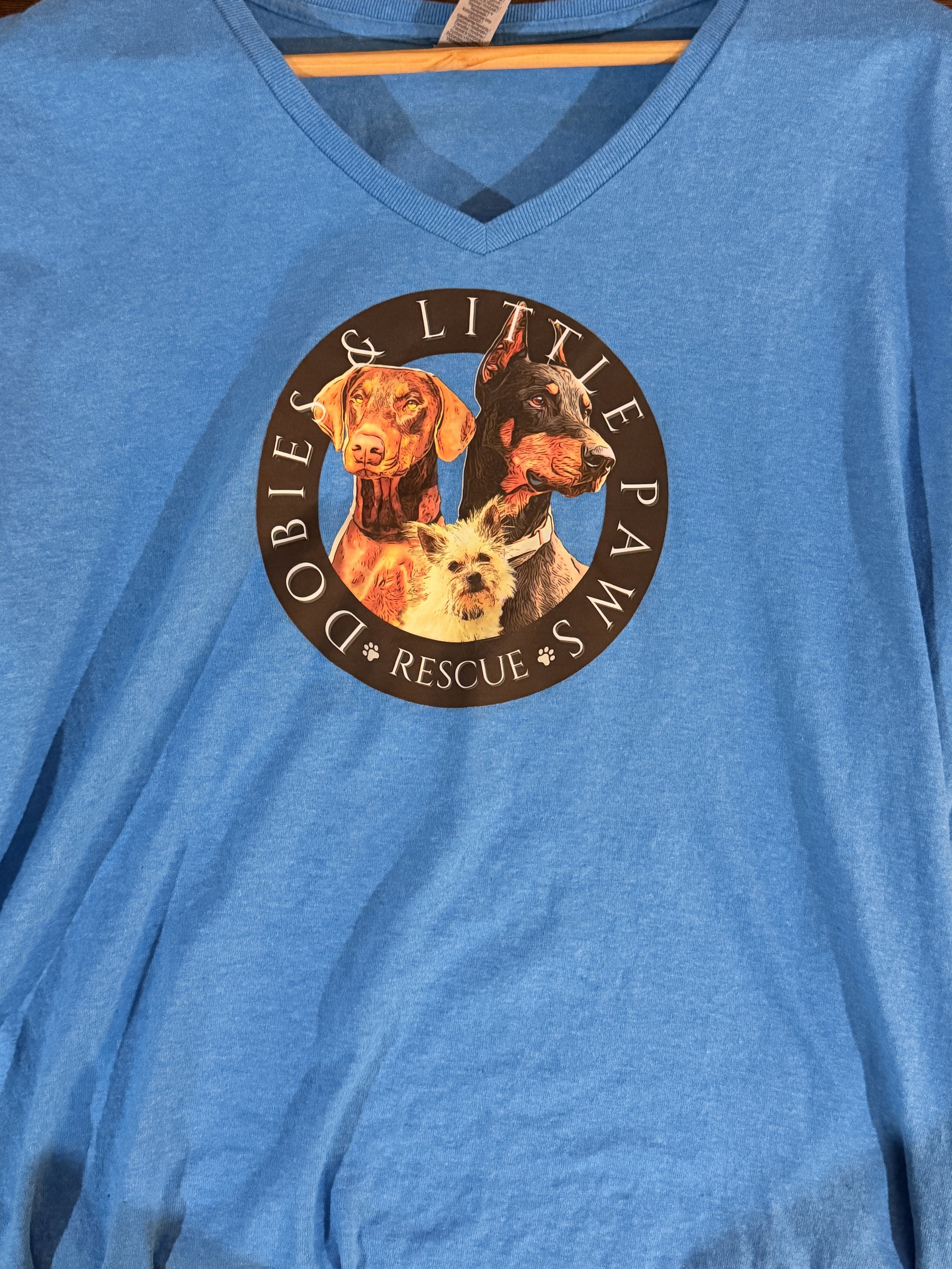 Dobies & Little Paws Rescue Logo Tee