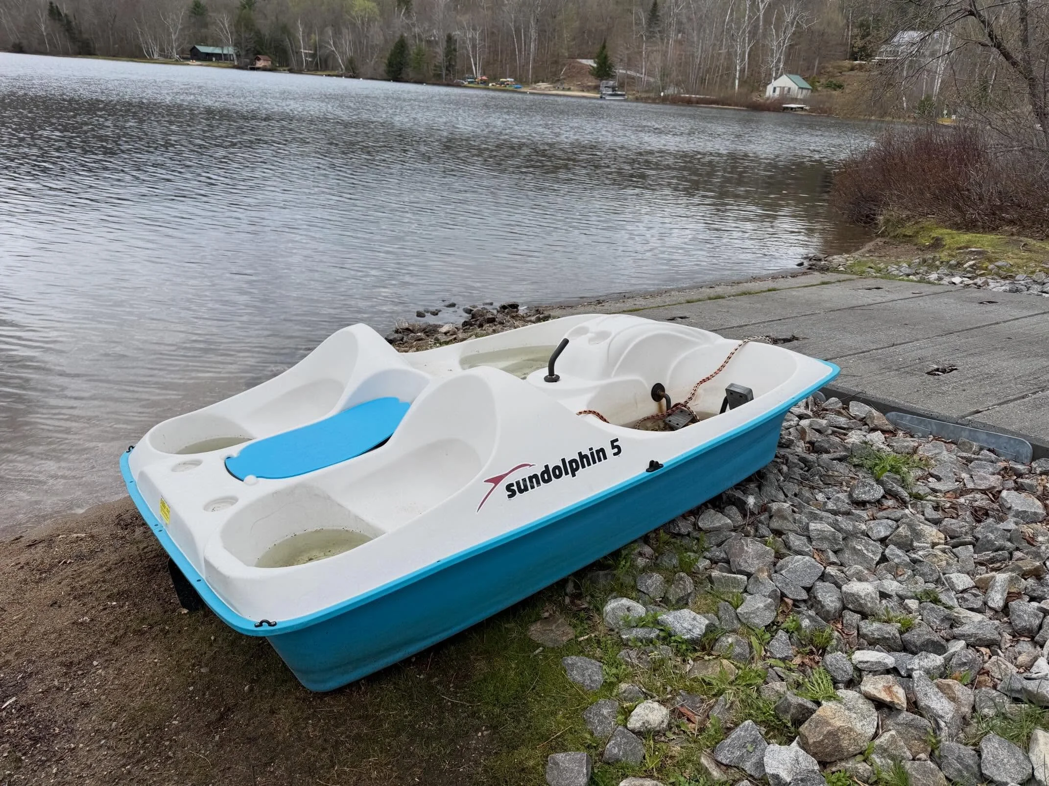 Pedal boat was found in the fall and brought to the boat ramp.  If anyone is missing a pedal boat or has any information about its owner please message.  Thank you.