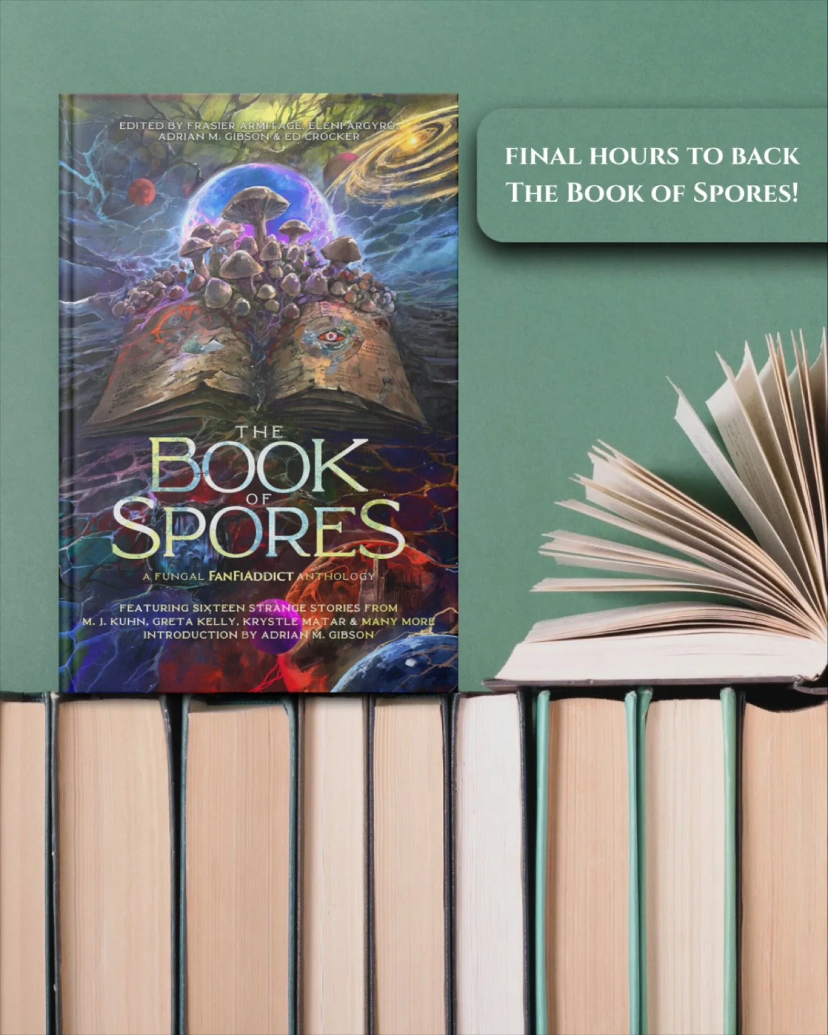 FINAL HOURS!

LAST CHANCE TO BACK THE BOOK OF SPORES!

We are coming into the last couple hours of our kickstarter campaign and we are amazed at the response we have had so far! 

You can still check out and support this project through the 🔗 on my 
