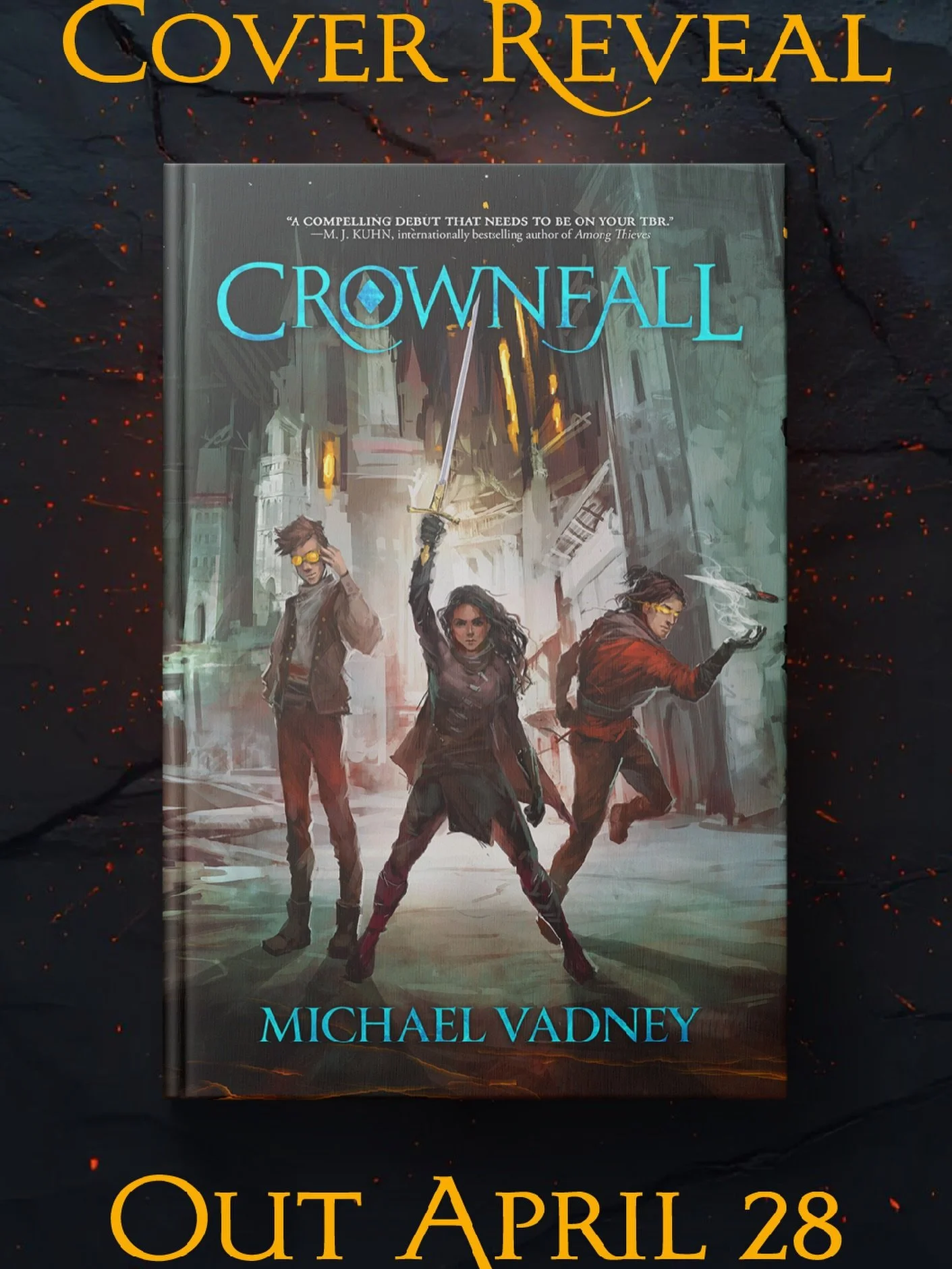 ✨🖤HAPPY COVER REVEAL DAY🖤✨

CROWNFALL by my friend @michael_vadney is a stand alone new adult novel brimming with complex characters and a vivid world poised on the brink of change. 

Power decides the future- but trust decides who lives to see it.