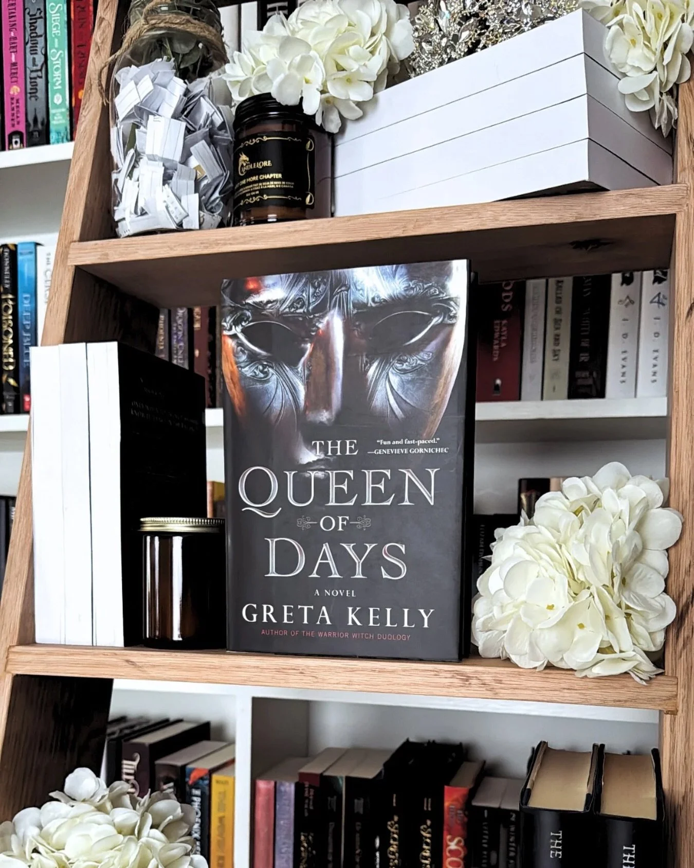 Six of Crows meets The Lies of Locke Lamora in THE QUEEN OF DAYS!

If you love dangerous heists, mysterious masked characters, a team that resembles a functional but chaotic DnD group, then you will love The Queen of Days!

Blurb:
From Greta Kelly, t