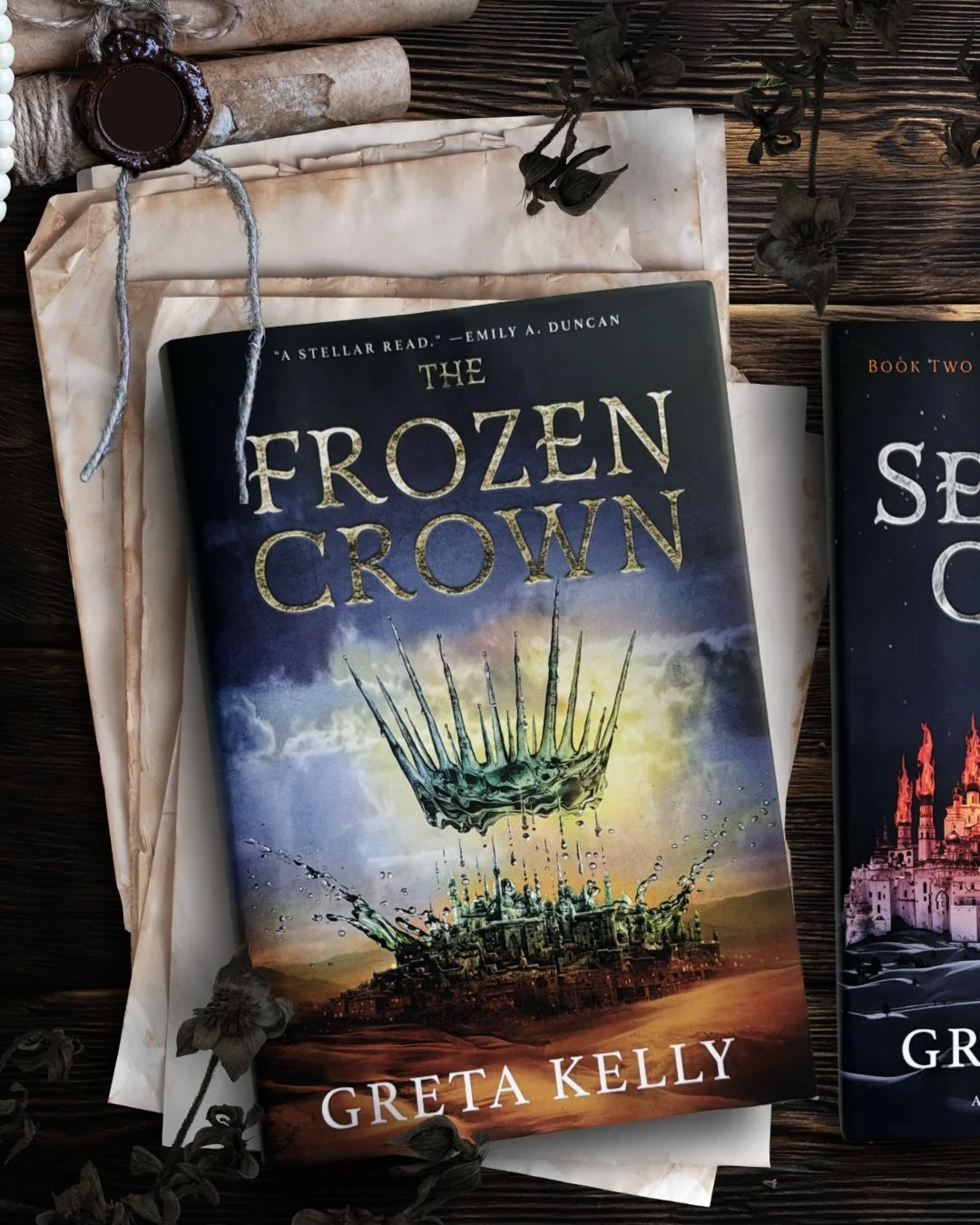 If you like reading about strong FMCs who don&rsquo;t have time for men&rsquo;s nonsense, check out THE FROZEN CROWN! Complete duology on Kindle Unlimited.
What&rsquo;s inside:
* Stabby FMC
* She can see ghosts
* Court politics and drama
* Secret wit