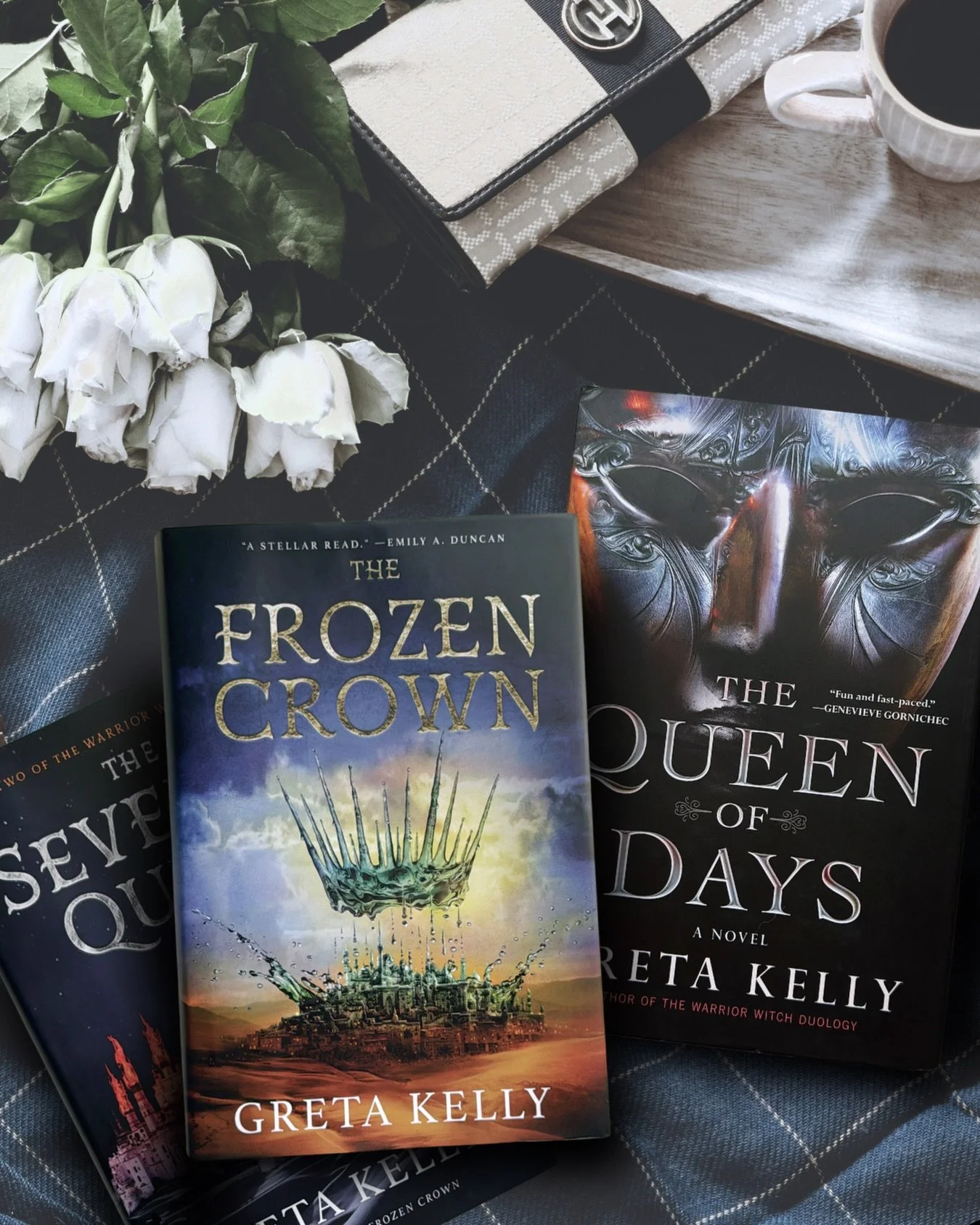 The Frozen Crown is book one in a complete romantasy duology available to binge right now on kindle unlimited! 

What&rsquo;s inside:
* 🗡️ FMC
* She can see ghosts
* Court politics and drama
* Secret witches 
* Unique Magic
* Betrayal 
* Love triang