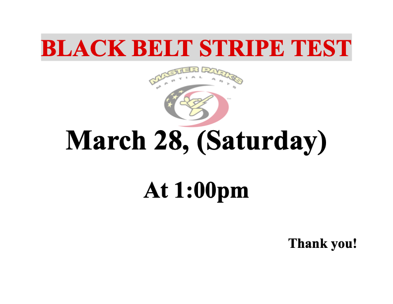 Black Belt Stripe Test