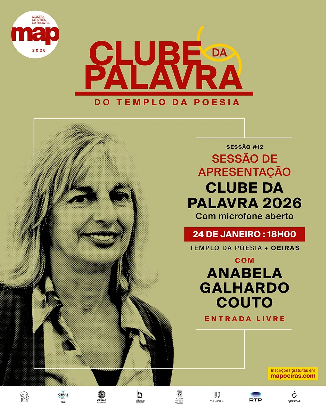 Clube da Palavra #12 “Sessão apresentação e microfone aberto”