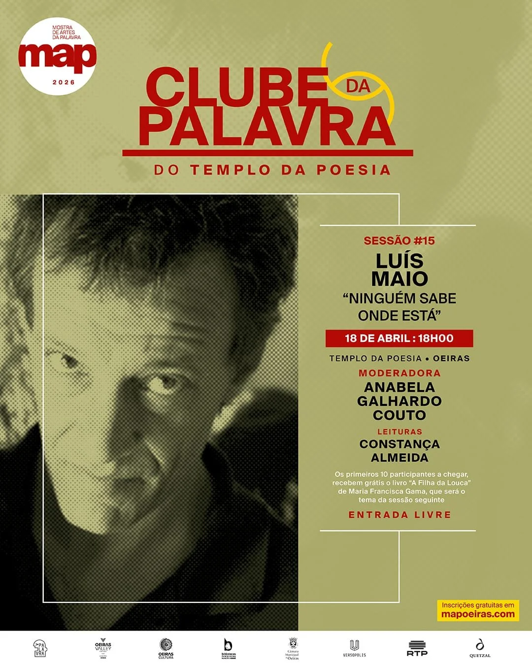 Clube da Palavra #15 "Ninguém Sabe Onde Está" de Luís Maio