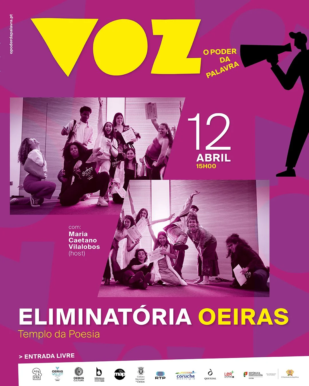 Voz – O Poder da Palavra: Concurso de Eloquência, Escrita e Oratória -  Eliminatória Regional Oeiras