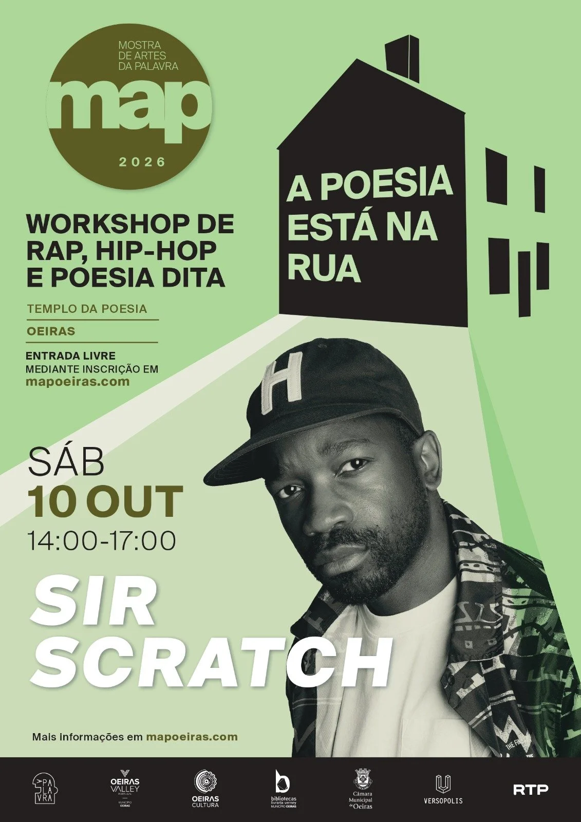 Workshop: RAP, Hip-hop e Poesia Dita com Sir Scratch