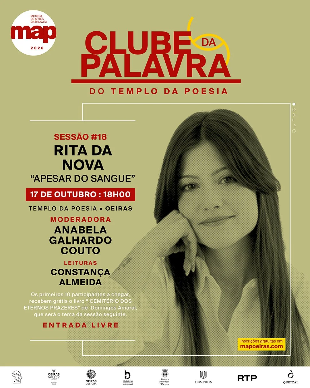 Clube da Palavra #18 “Apesar do Sangue de Rita da Nova”