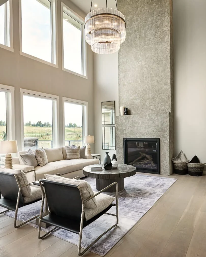 Living room in Palermo at Rockland Park by Brookfield Residential in Calgary AB.jpg