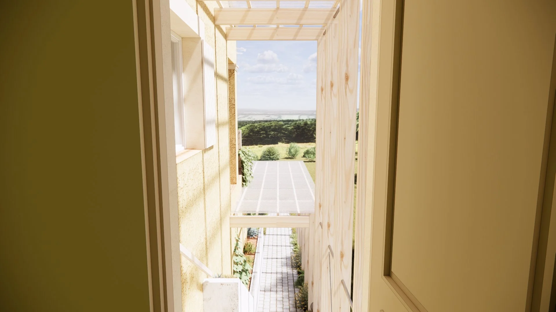 06_Vue sur l'accès piéton principal, depuis la porte d'entrée_V1.jpg