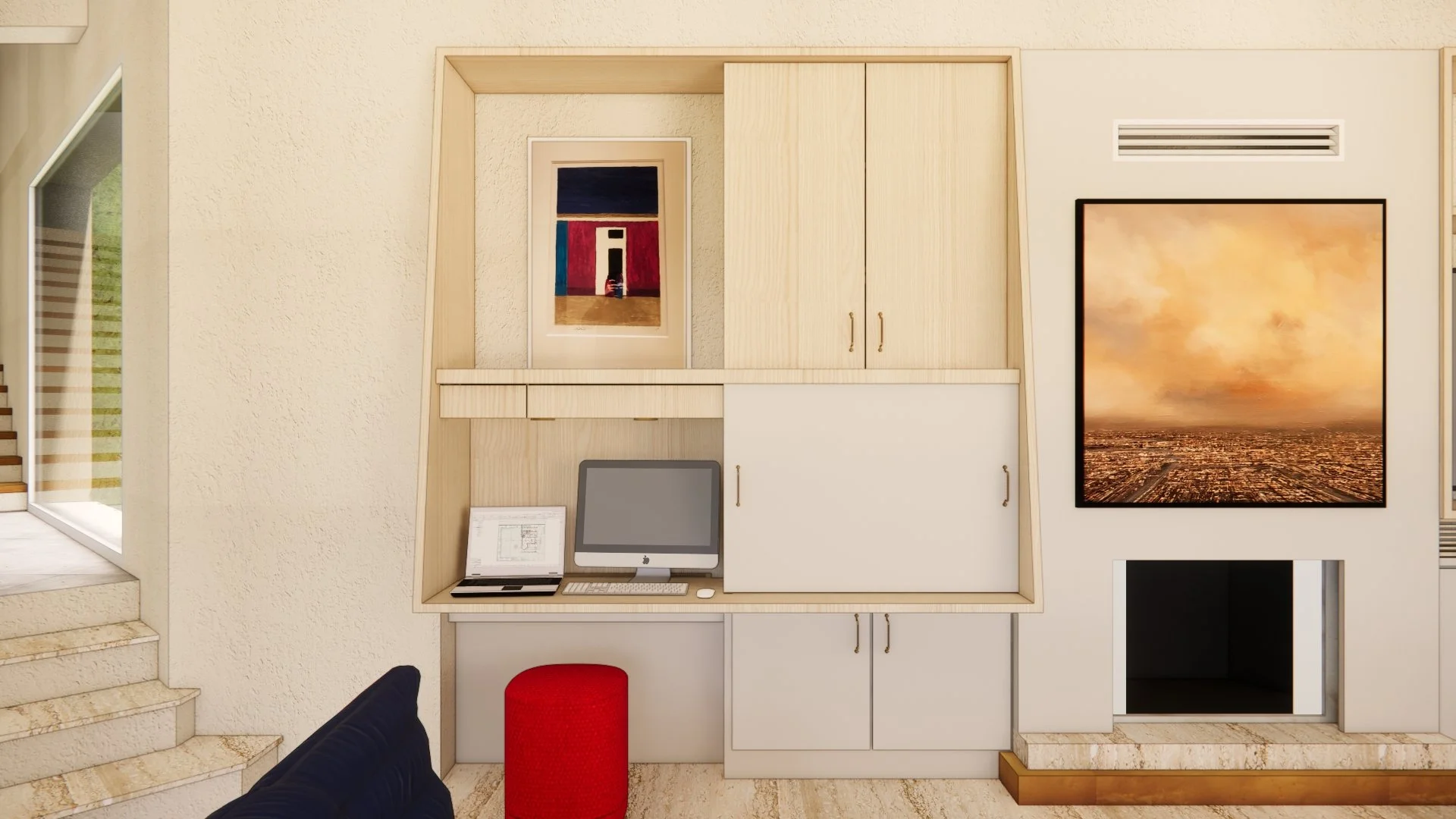 Aménagement d'un meuble sur mesure