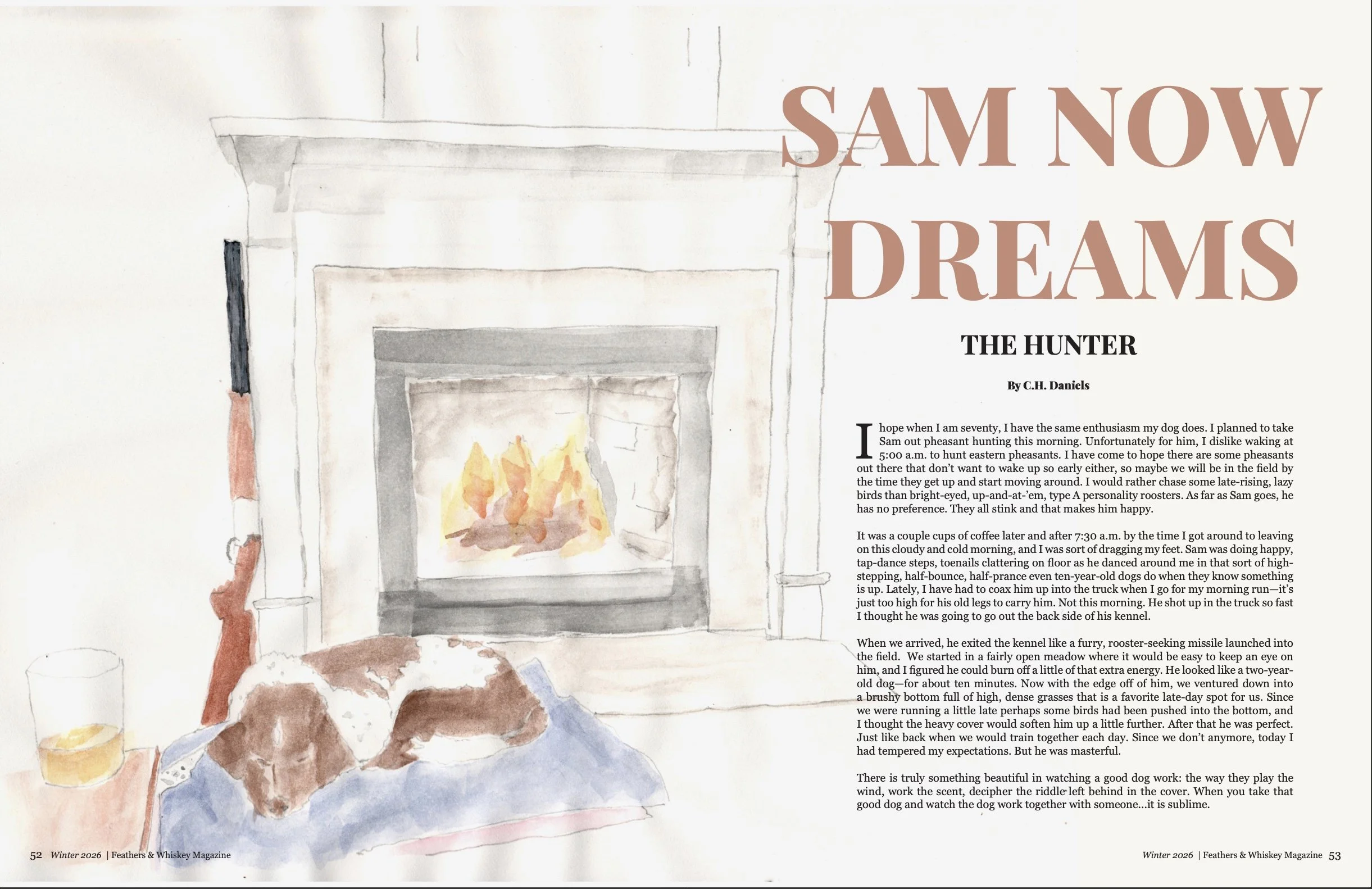 Sam Now Dreams the Hunter – a new piece in Feathers &amp; Whiskey!