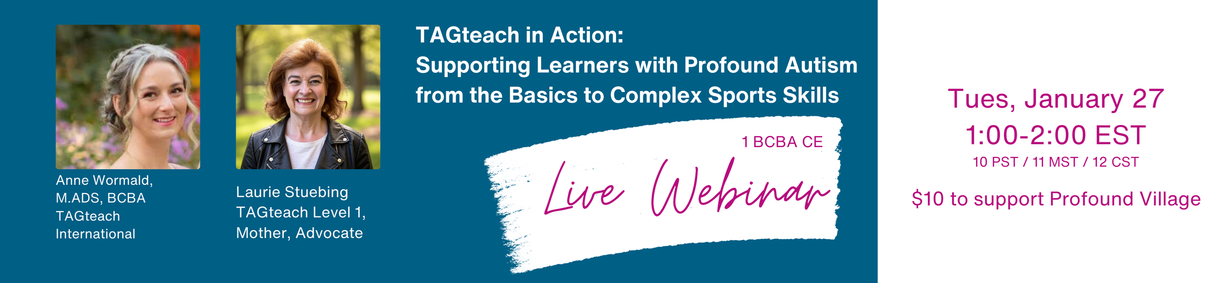 TAGteach in Action:  Supporting Learners with Profound Autism from the Basics to Complex Sports Skills