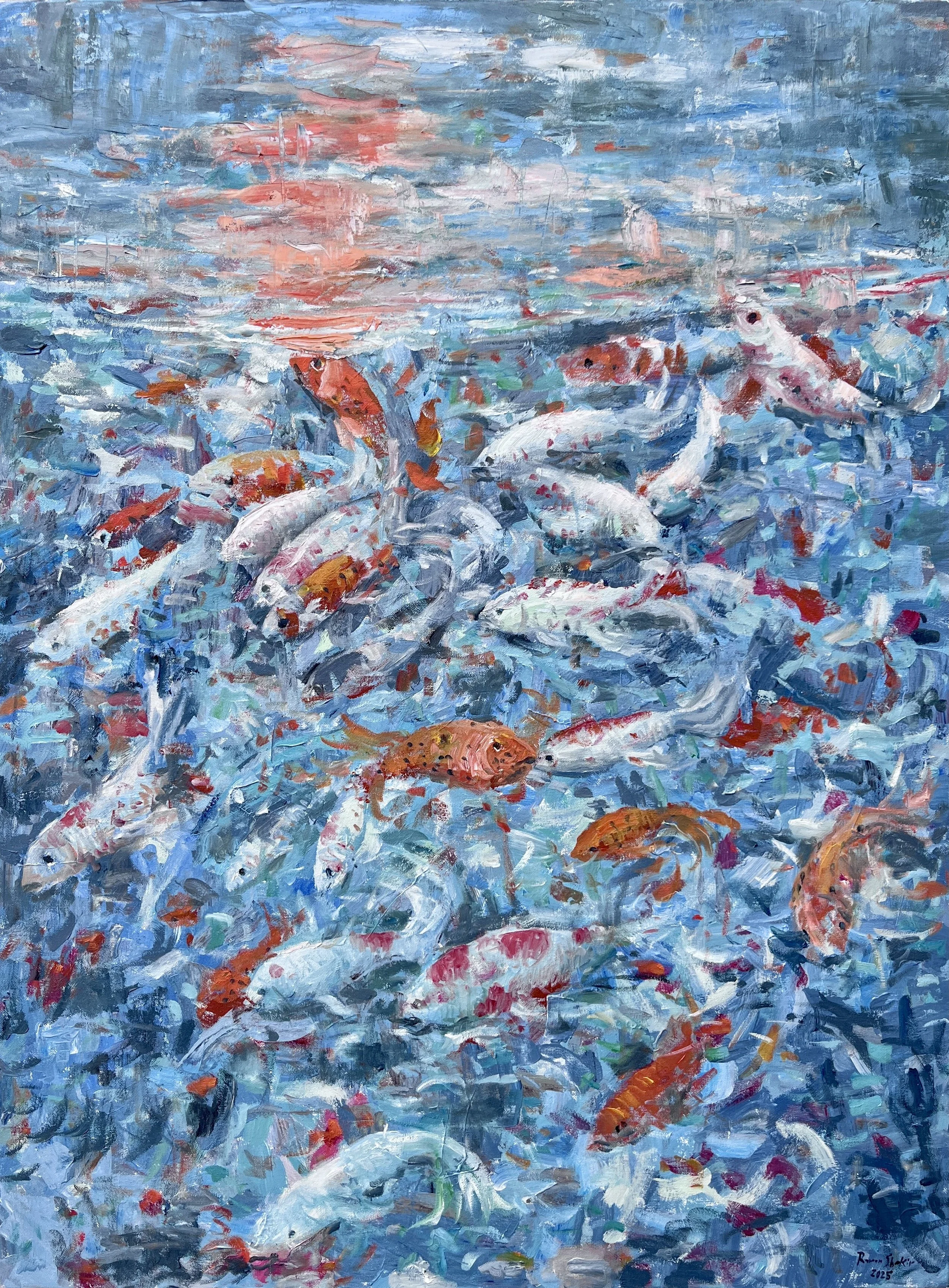               
 ( SOLD ) Koi Fish, 30x40in oil on canvas 