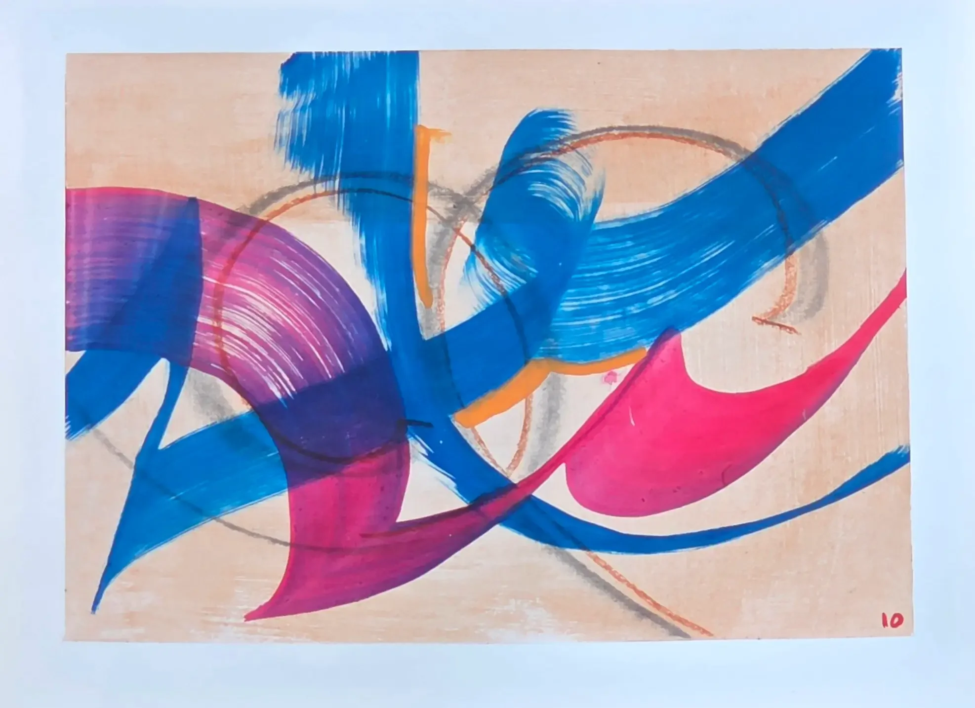 9x23 inch Multimedia on Paper