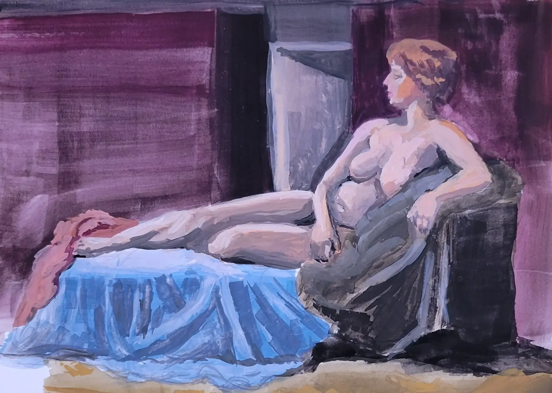 6x8 inch Gouache on Paper