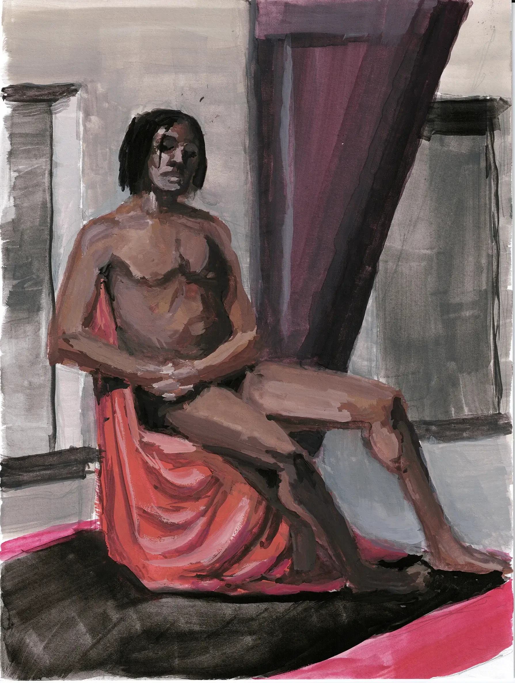 8x6 inch Gouache on Paper