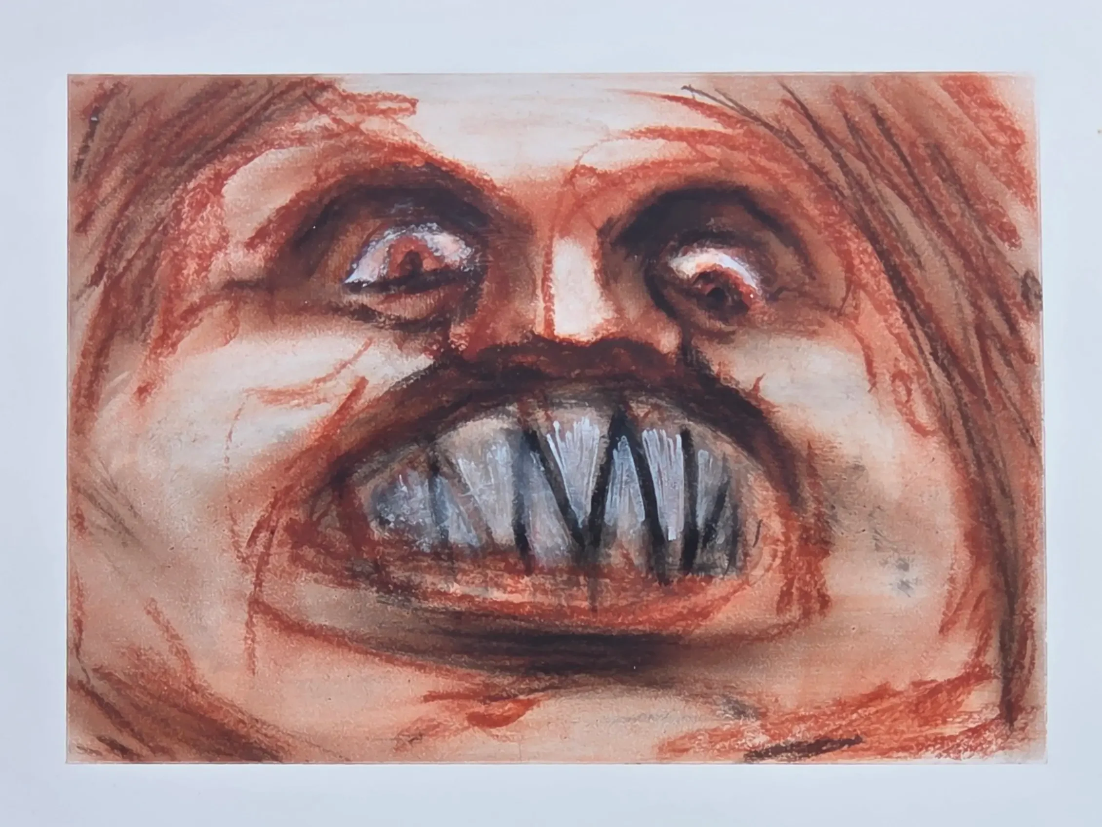 9x12 inch Charcoal and Acrylic on Paper