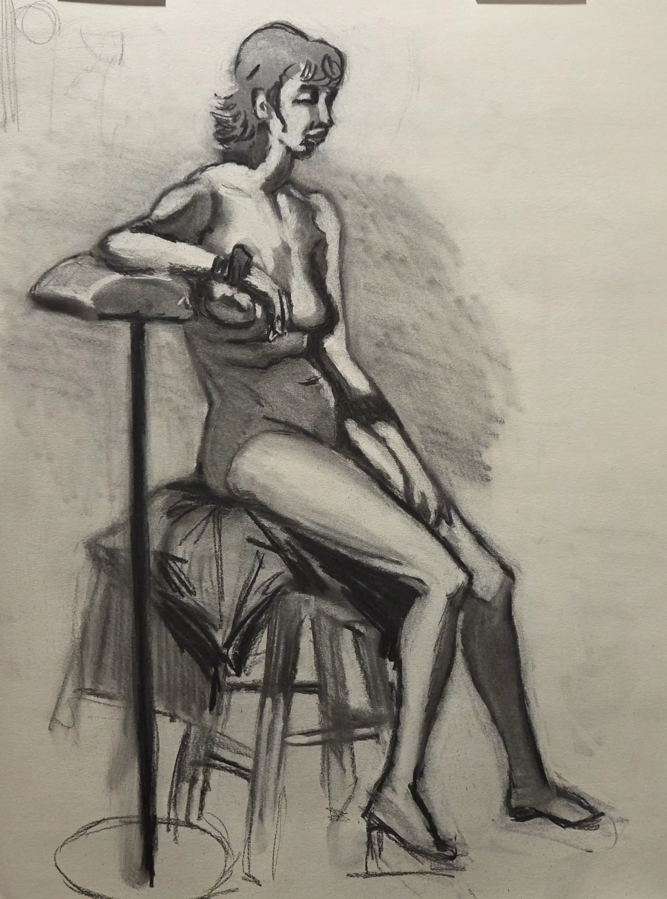 24x18 inch Charcoal on Paper