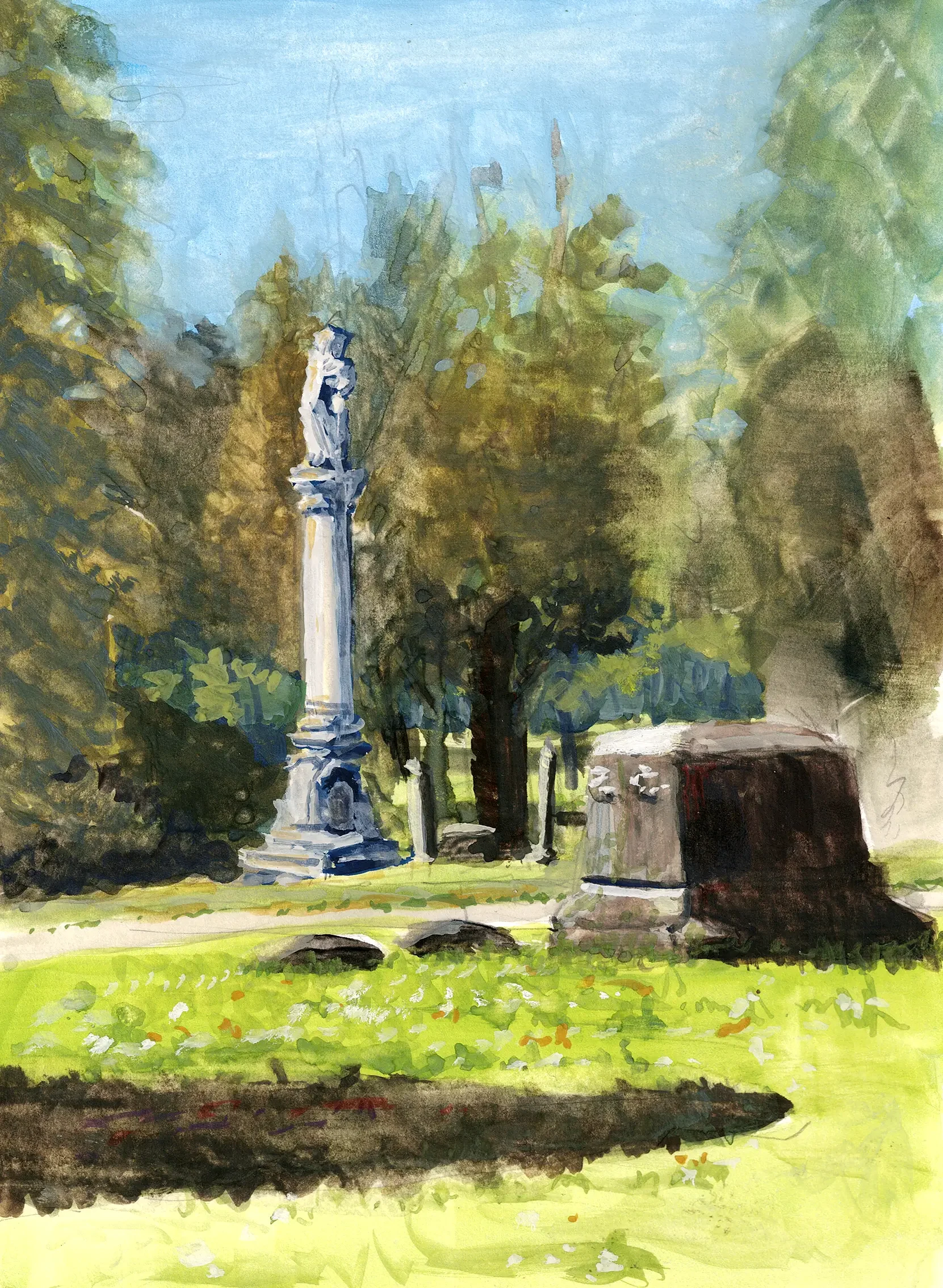 8x6 inch Gouache on Paper