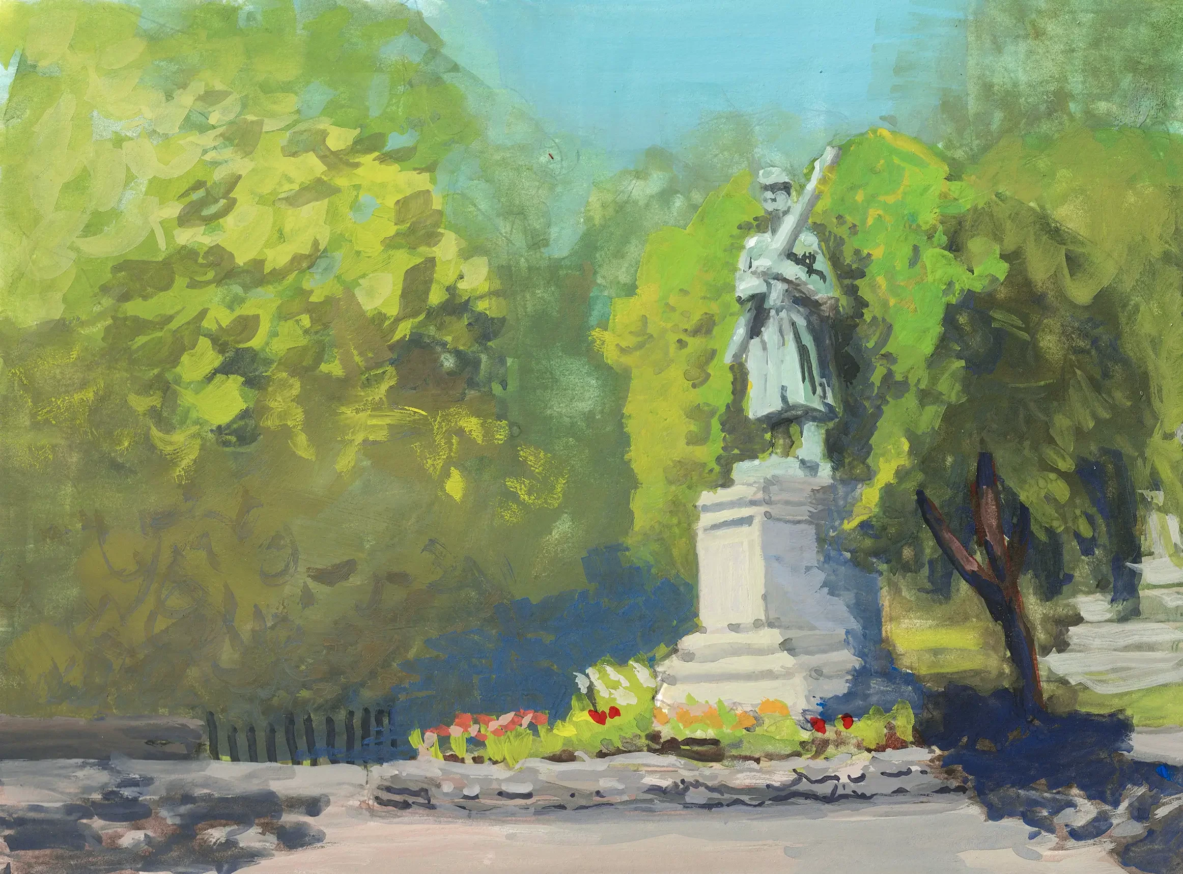 6x8 inch Gouache on Paper