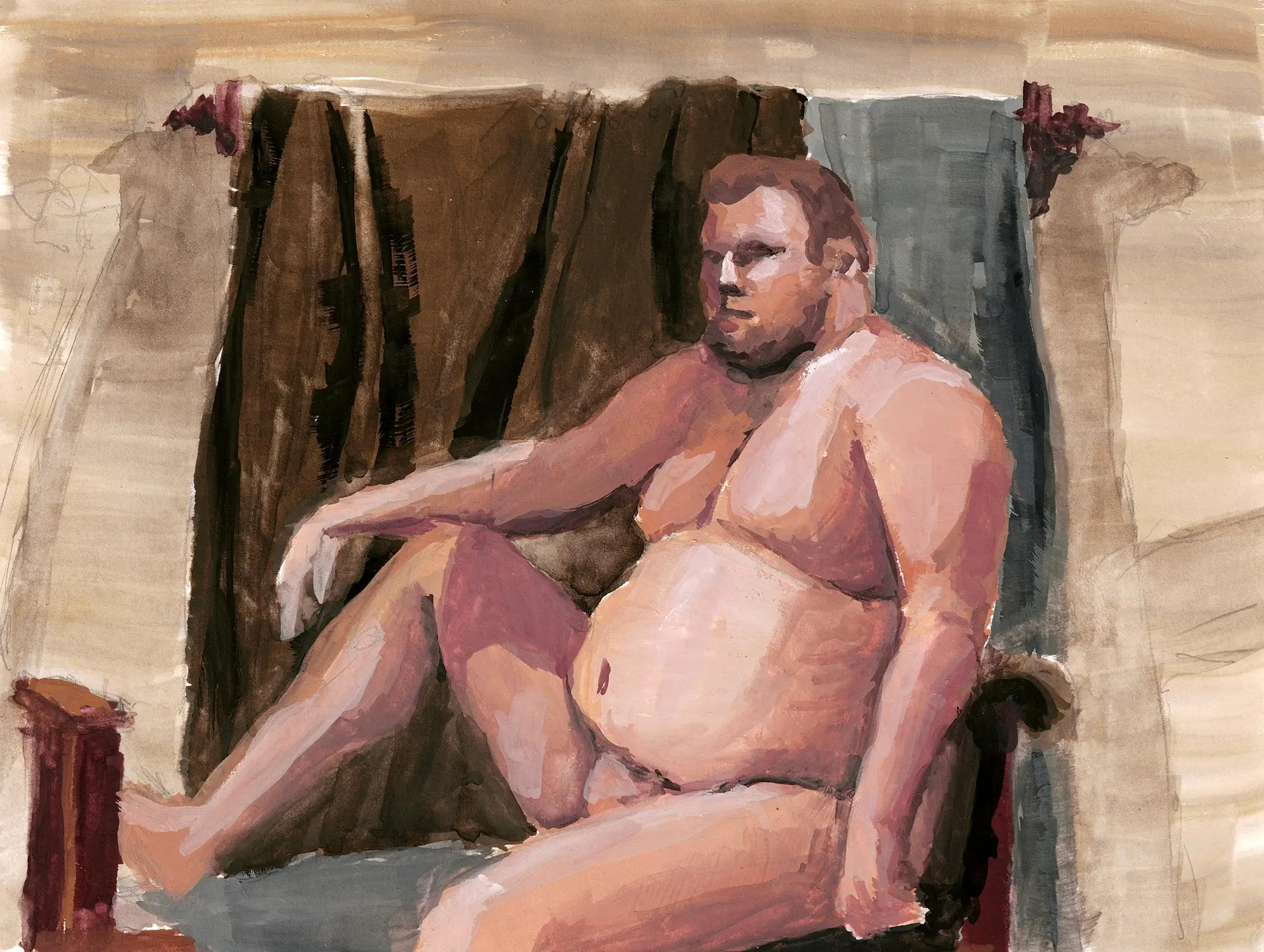 6x8 inch Gouache on Paper