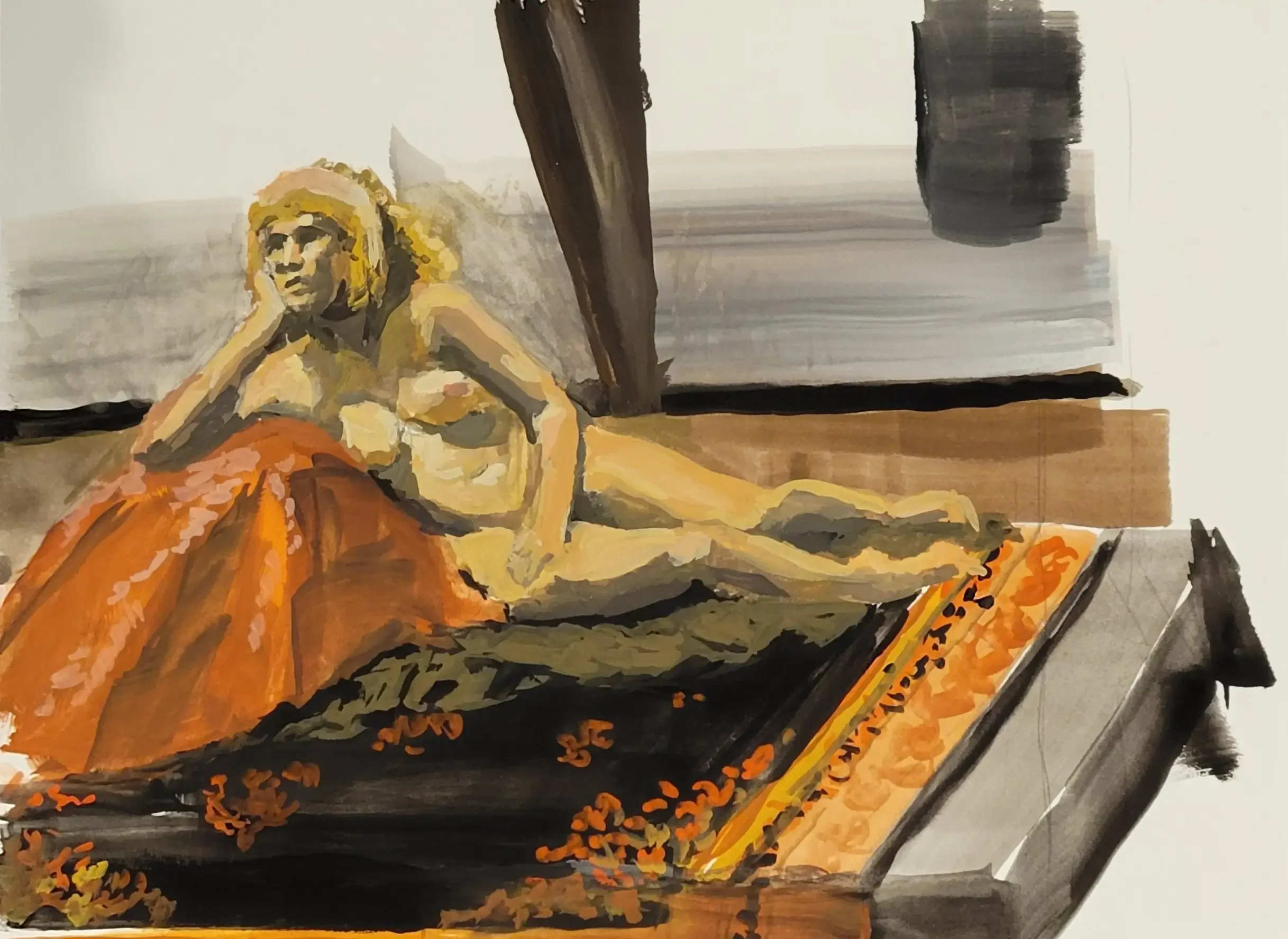 6x8 inch Gouache on Paper