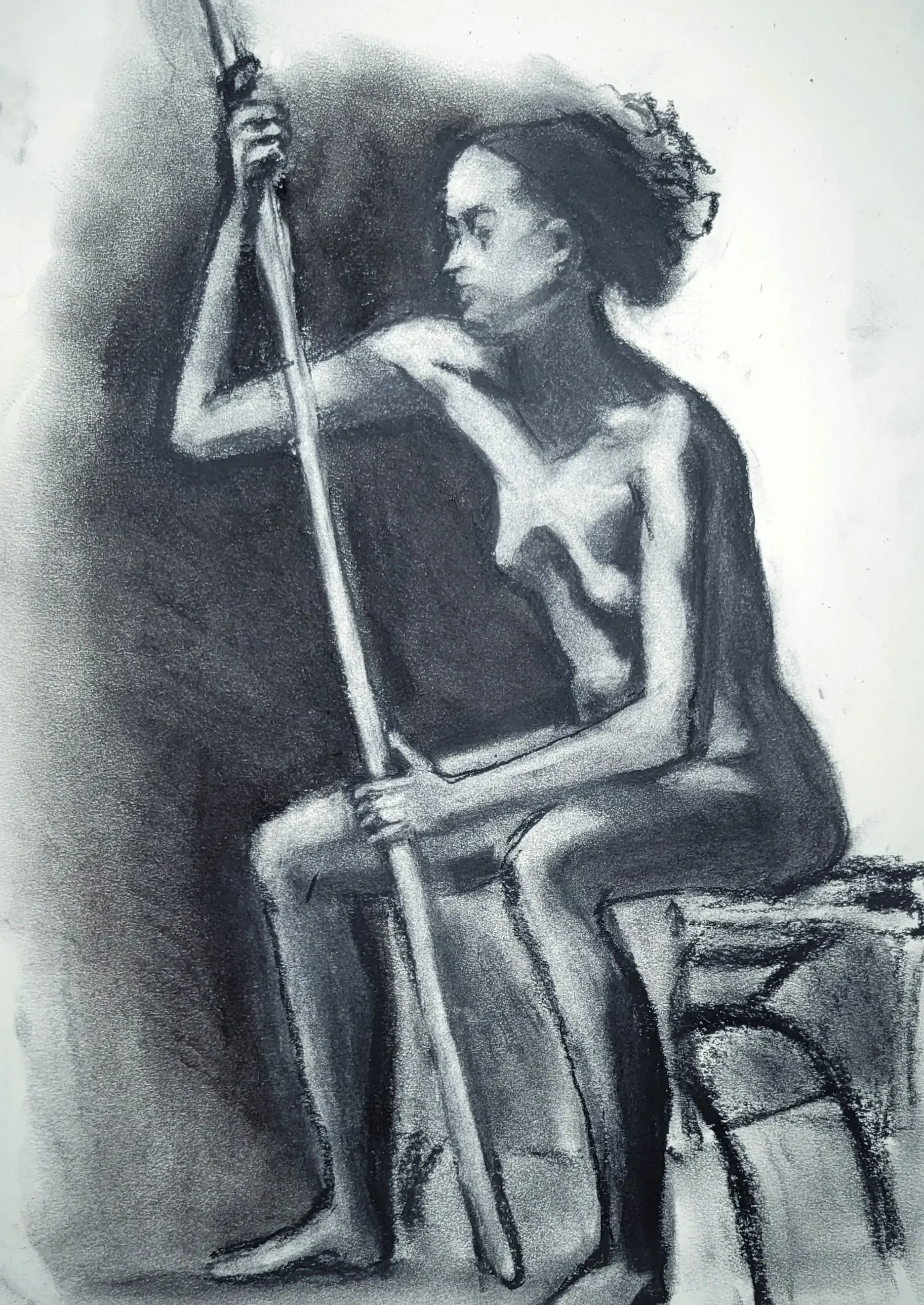 14x11 inch Charcoal on Paper