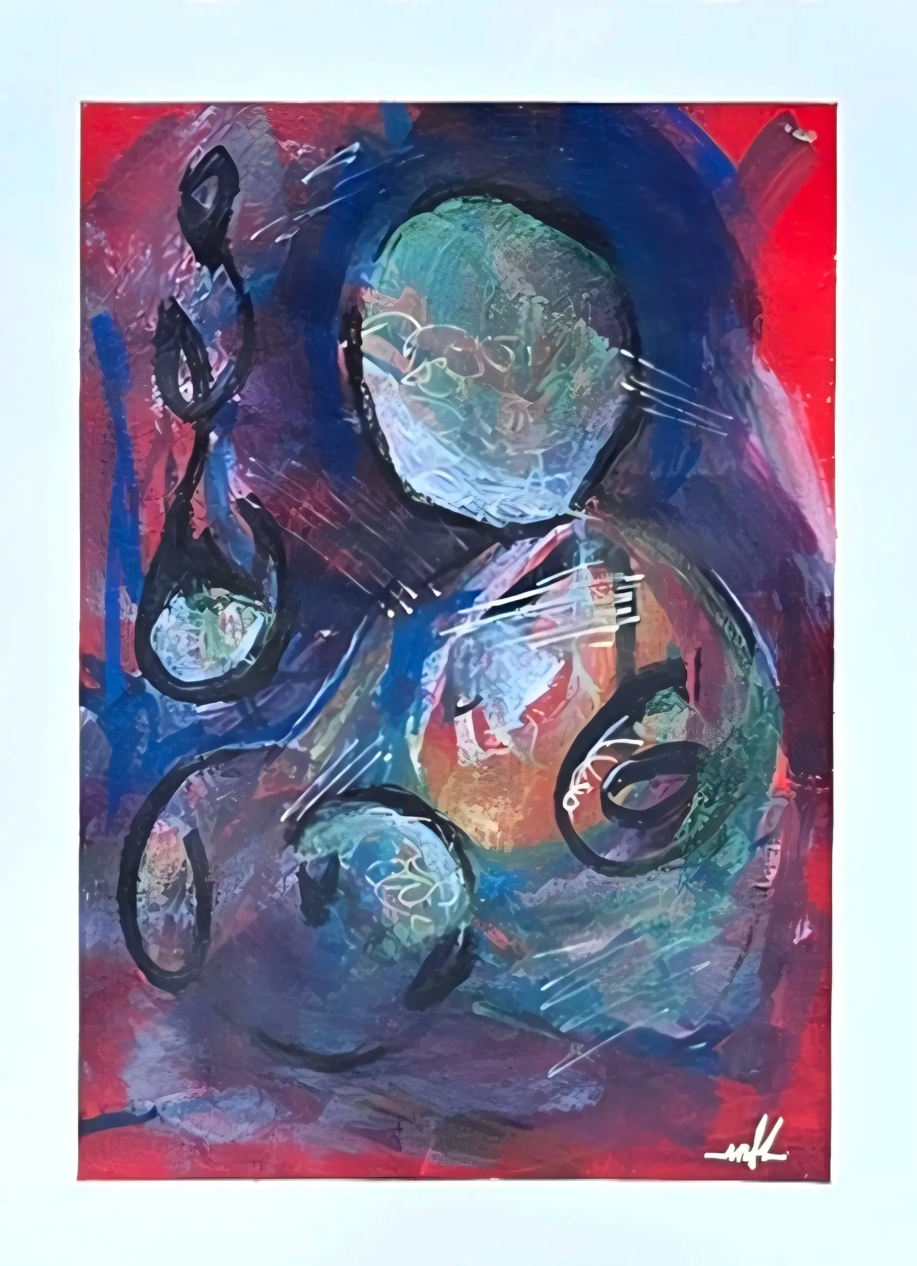 12x9 inch Acrylic on Paper